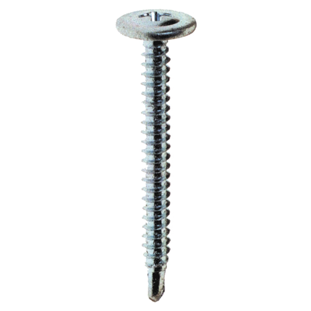 High Strength #8 X 1/2 Black Cross Modified Truss Head Wood Self Tapping Screw