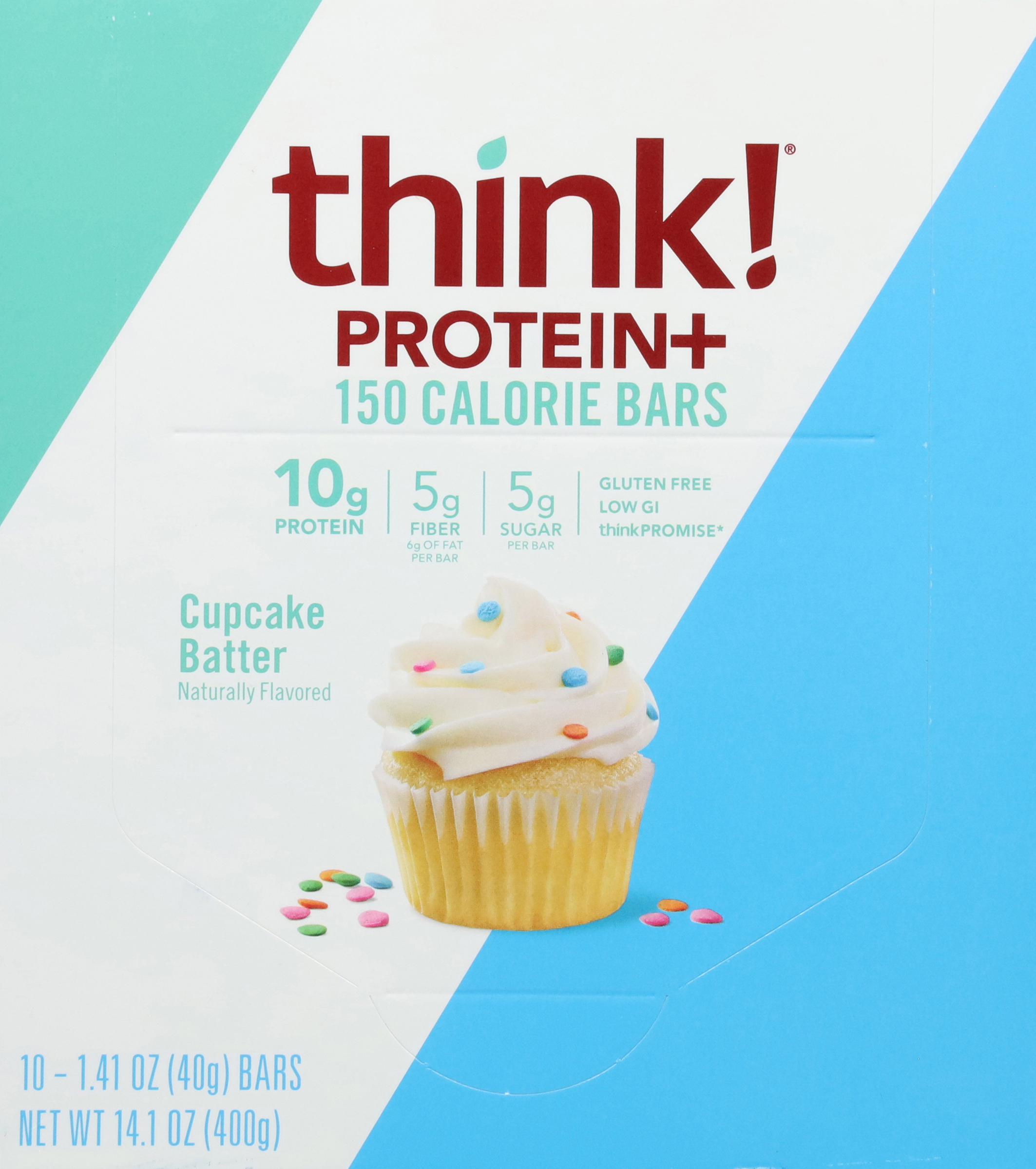 150 Calorie Bars, Cupcake Batter, Protein+, 10 Pack
