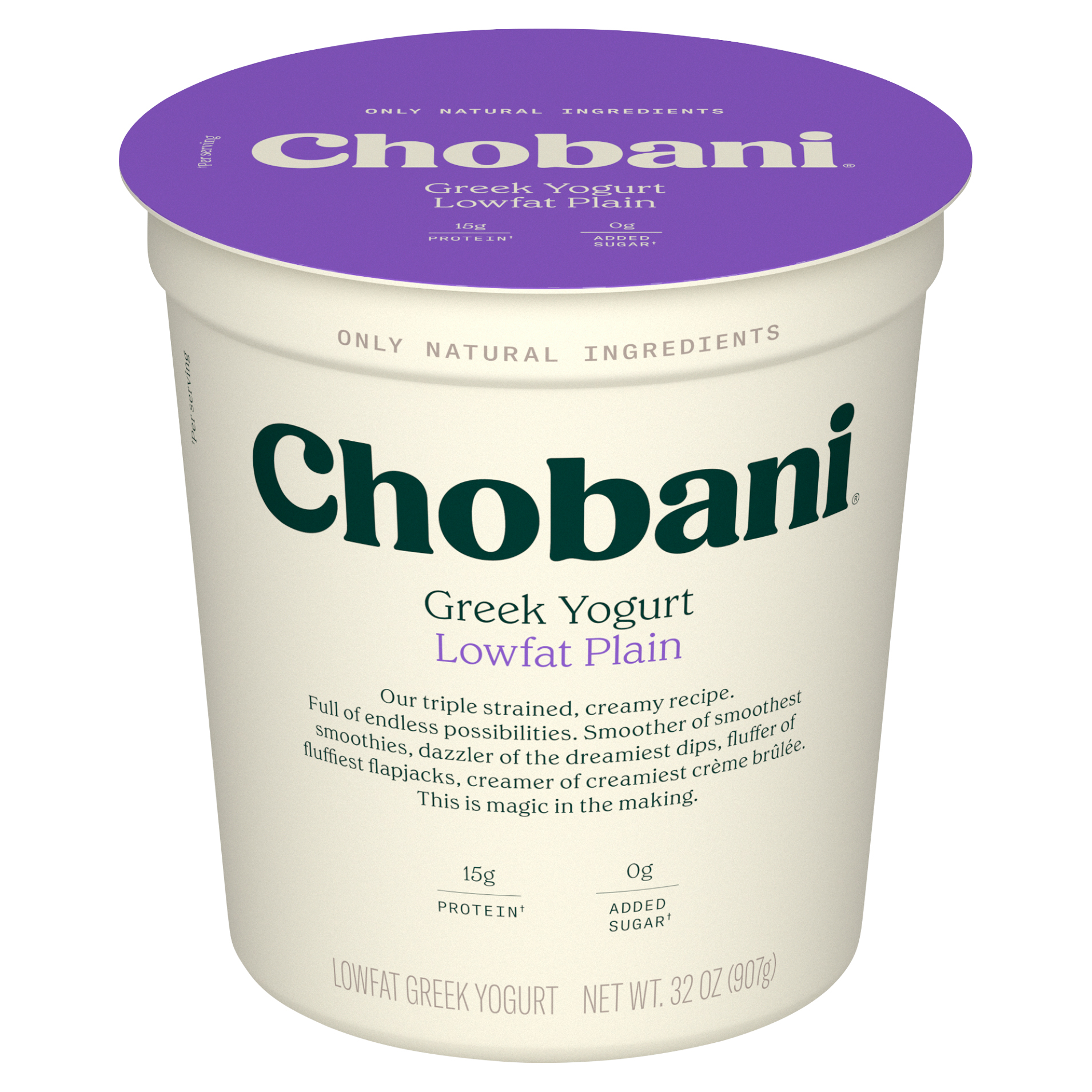 Yogurt, Greek, Lowfat, Plain
