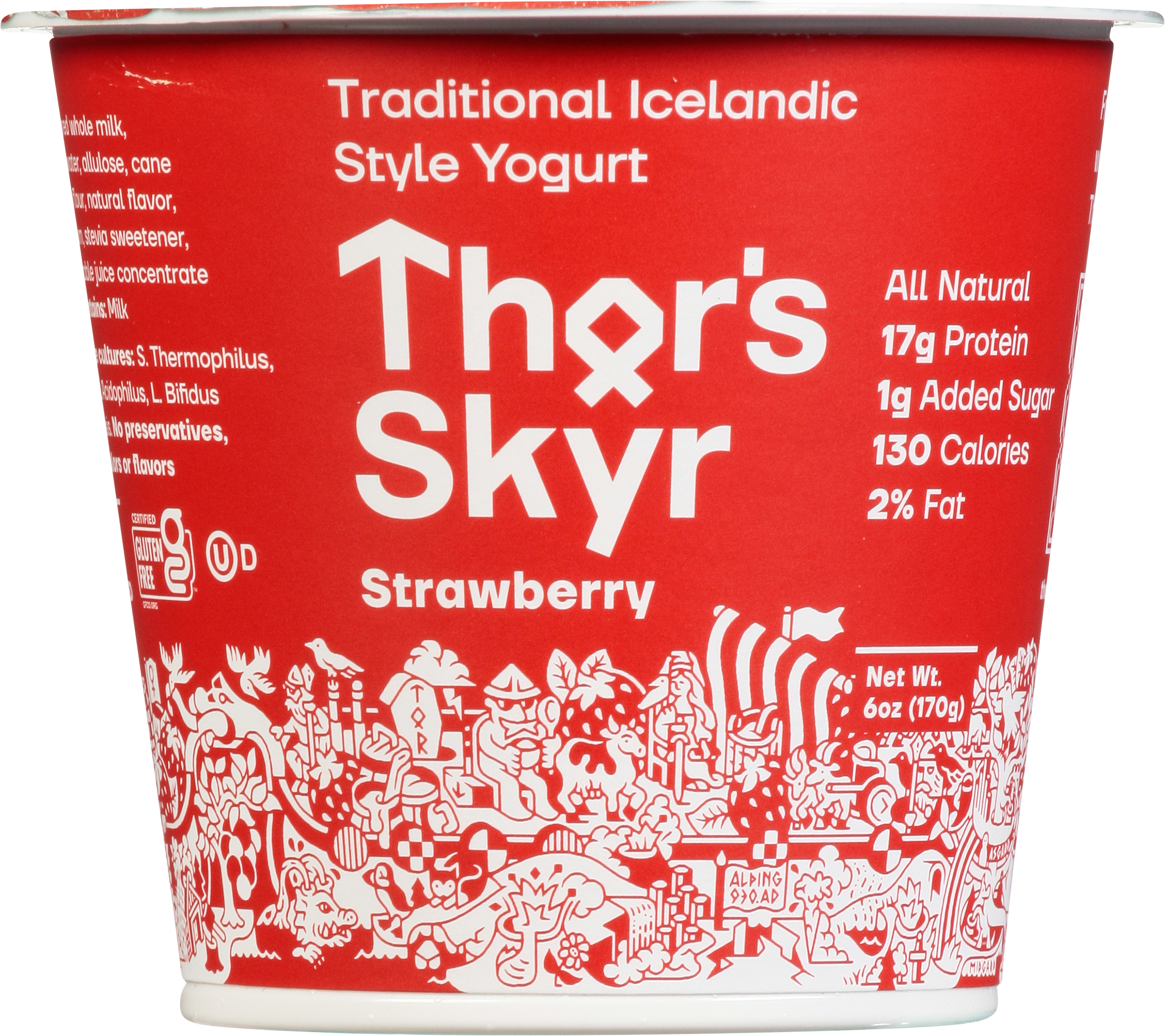 Yogurt, Traditional Icelandic Style, Strawberry