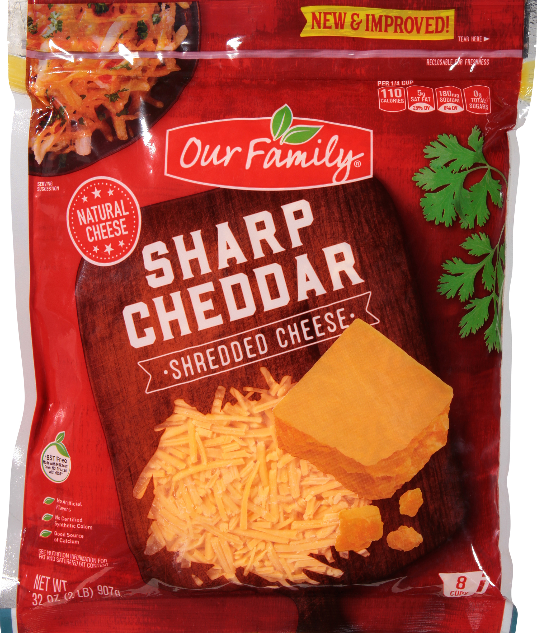 Shredded Cheese, Sharp Cheddar