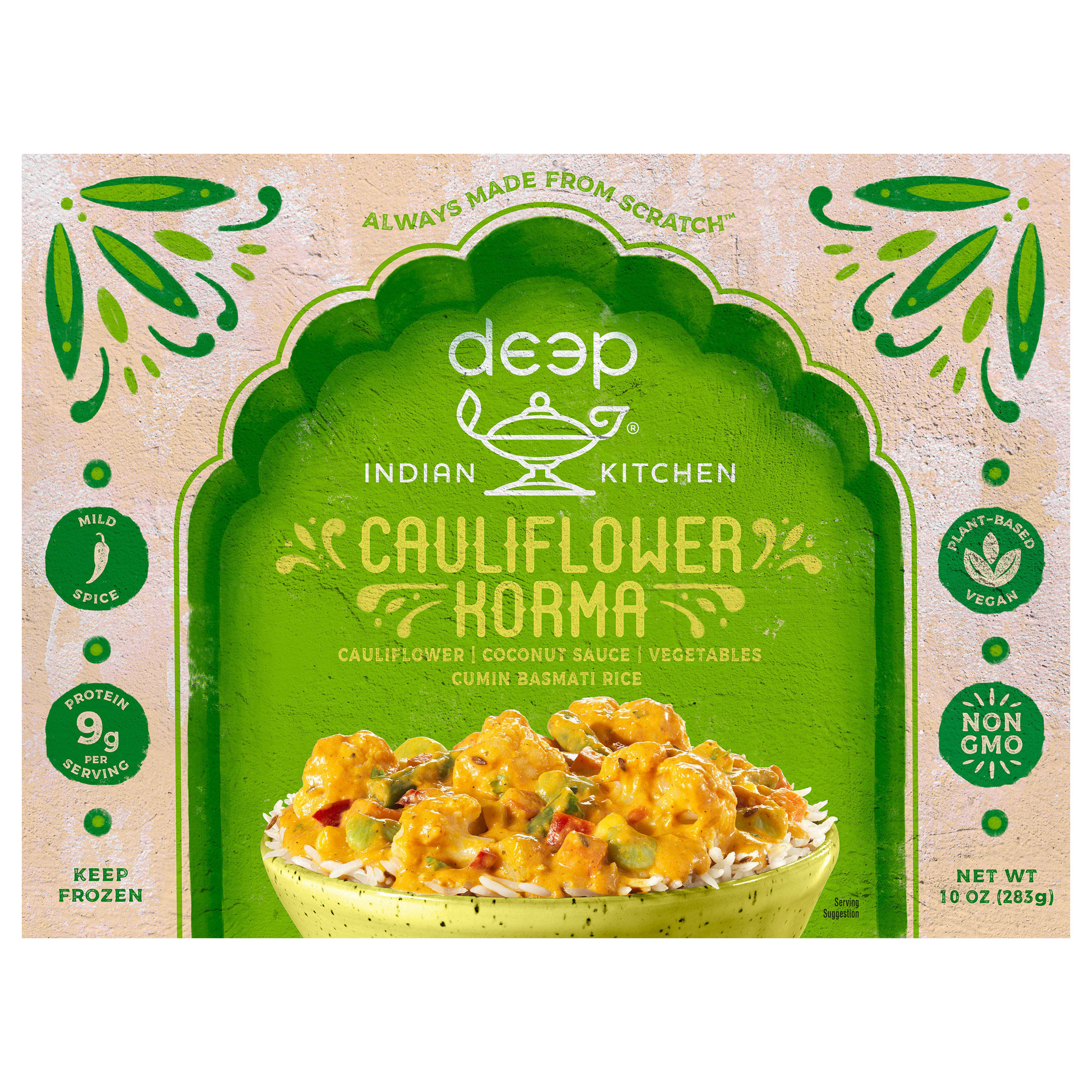 Deep Indian Kitchen Mild Spice Cauliflower Korma 10 Oz