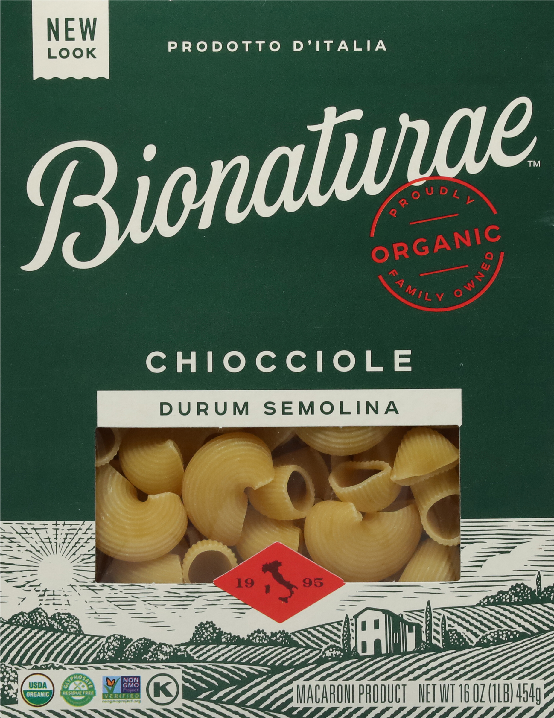 Chiocciole, 100% Organic, Durum Semolina
