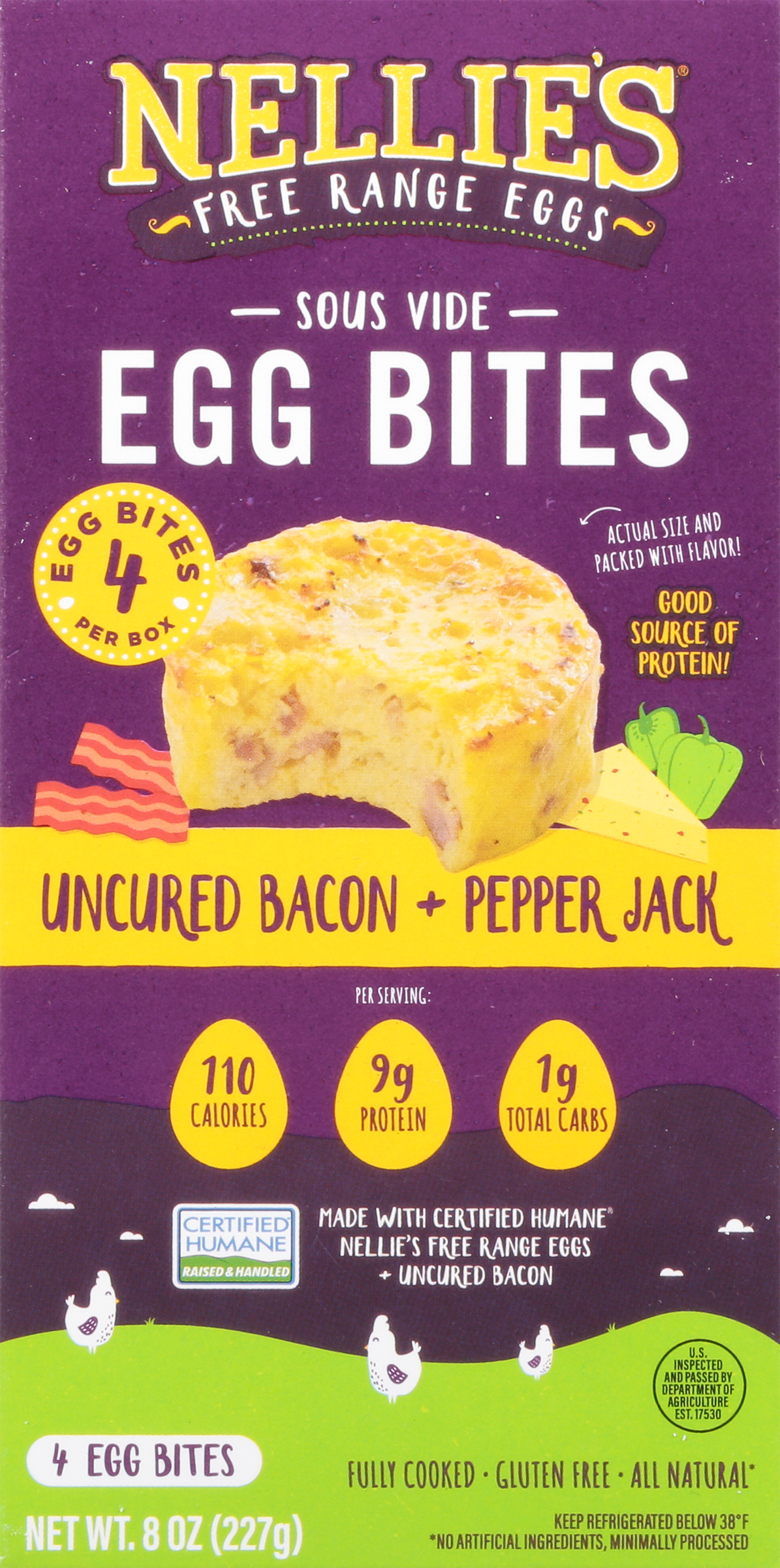 Egg Bites, Uncured Bacon + Pepper Jack