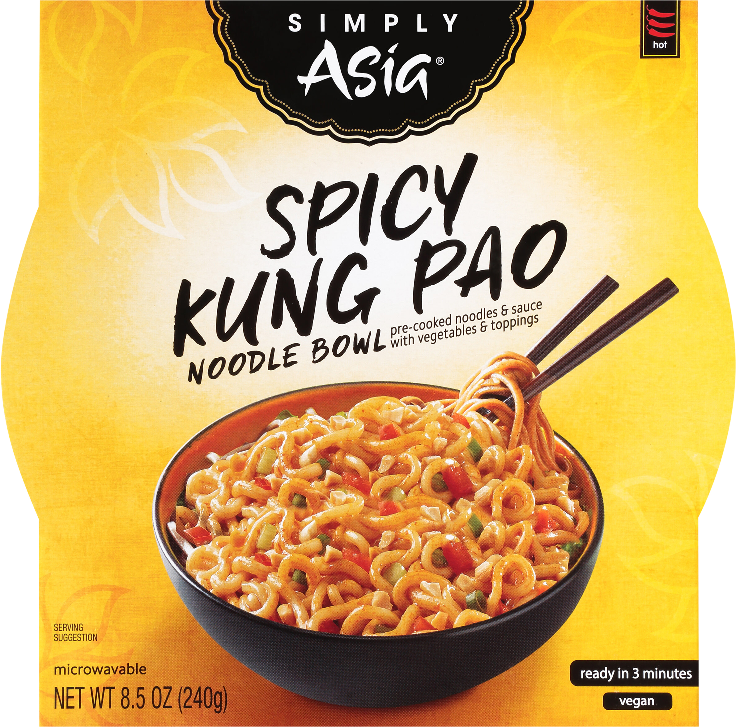 Noodle Bowl, Spicy Kung Pao, Hot