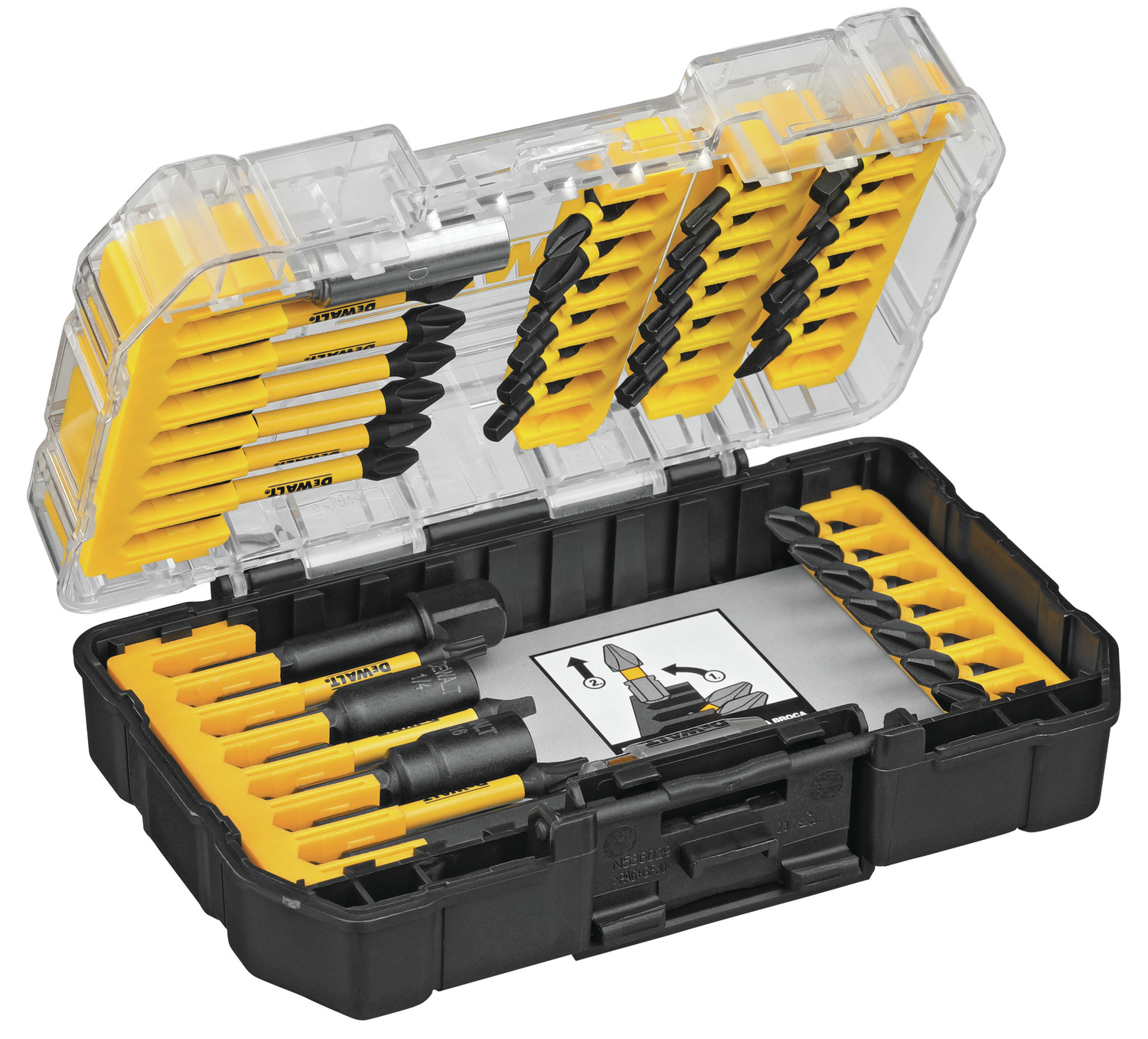 White Cap  DEWALT 40 Piece Impact Ready Screwdriving Set