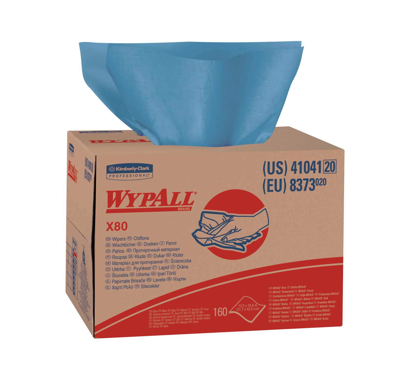 White Cap | Kimberly-Clark Wypall X-80 Brag Box Kimberly Clark