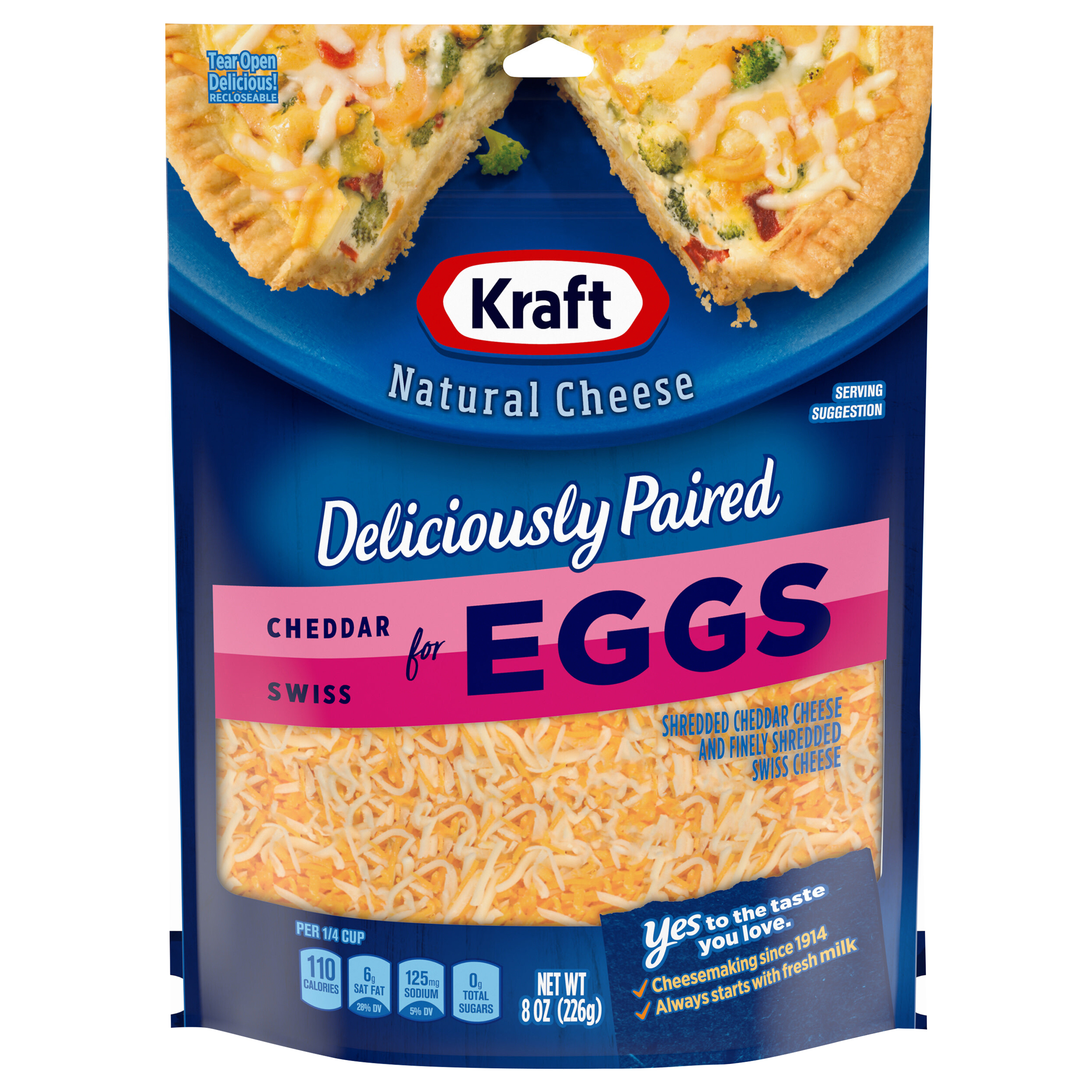 Shredded Cheese, Cheddar Swiss, for Eggs