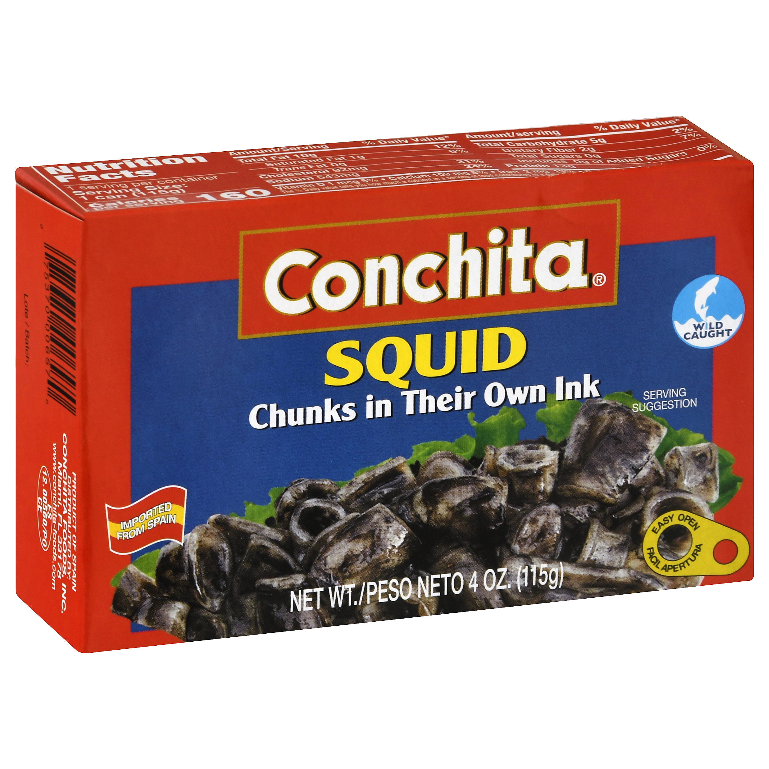 Conchita Chunks In Their Own Ink Squid 4 Oz