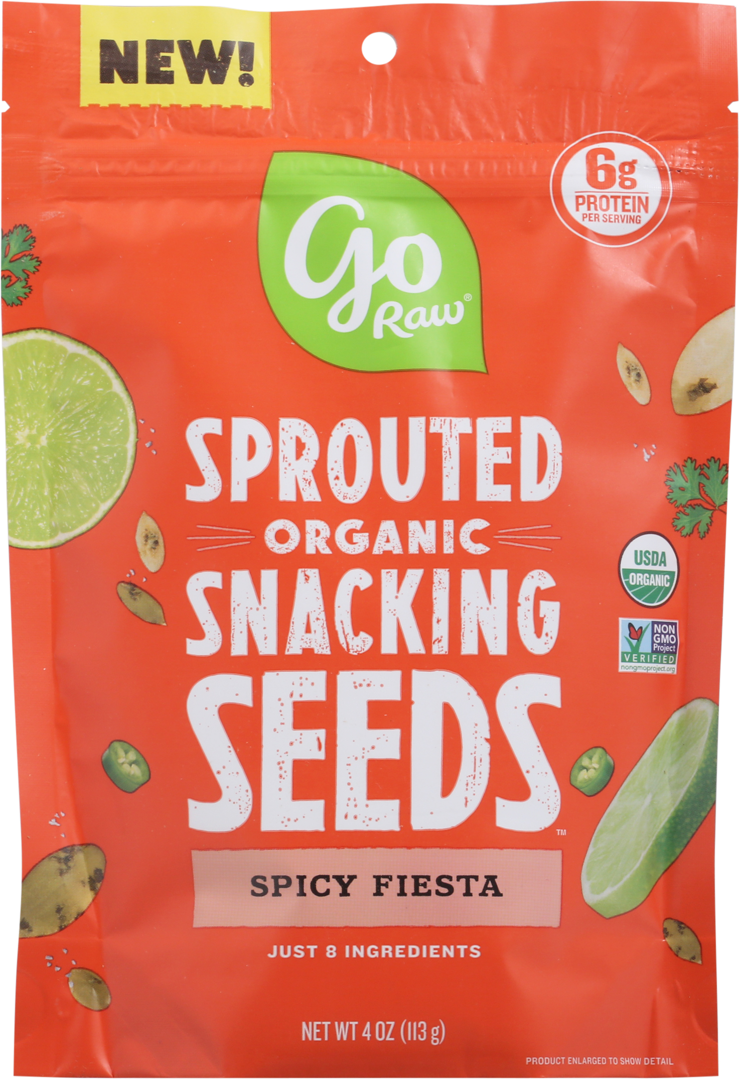 Snacking Seeds, Spicy Fiesta, Sprouted