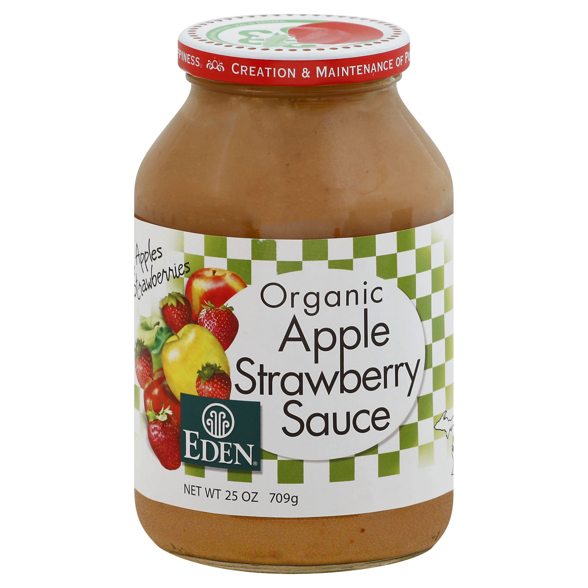 Eden Apple Strawberry Sauce 25 Oz