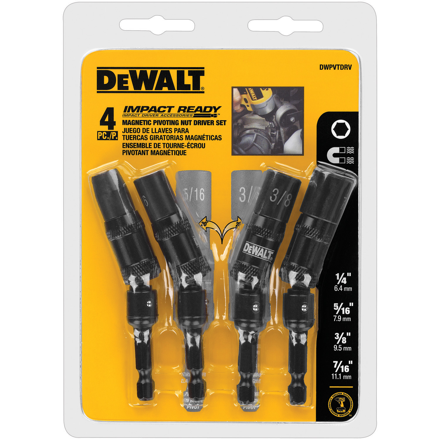 Dewalt 4-Piece Screwdriver Set Multicolor, Fastening Tools, Fastening  Tools, Tools, Tools & Hardware, All Brands