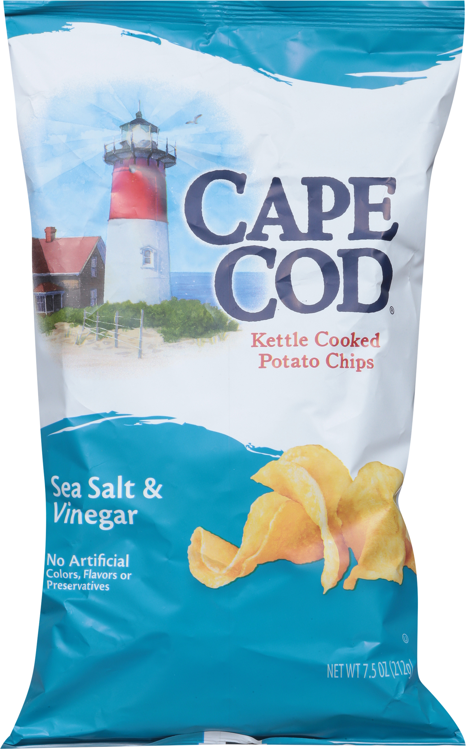 Potato Chips, Sea Salt & Vinegar, Kettle Cooked