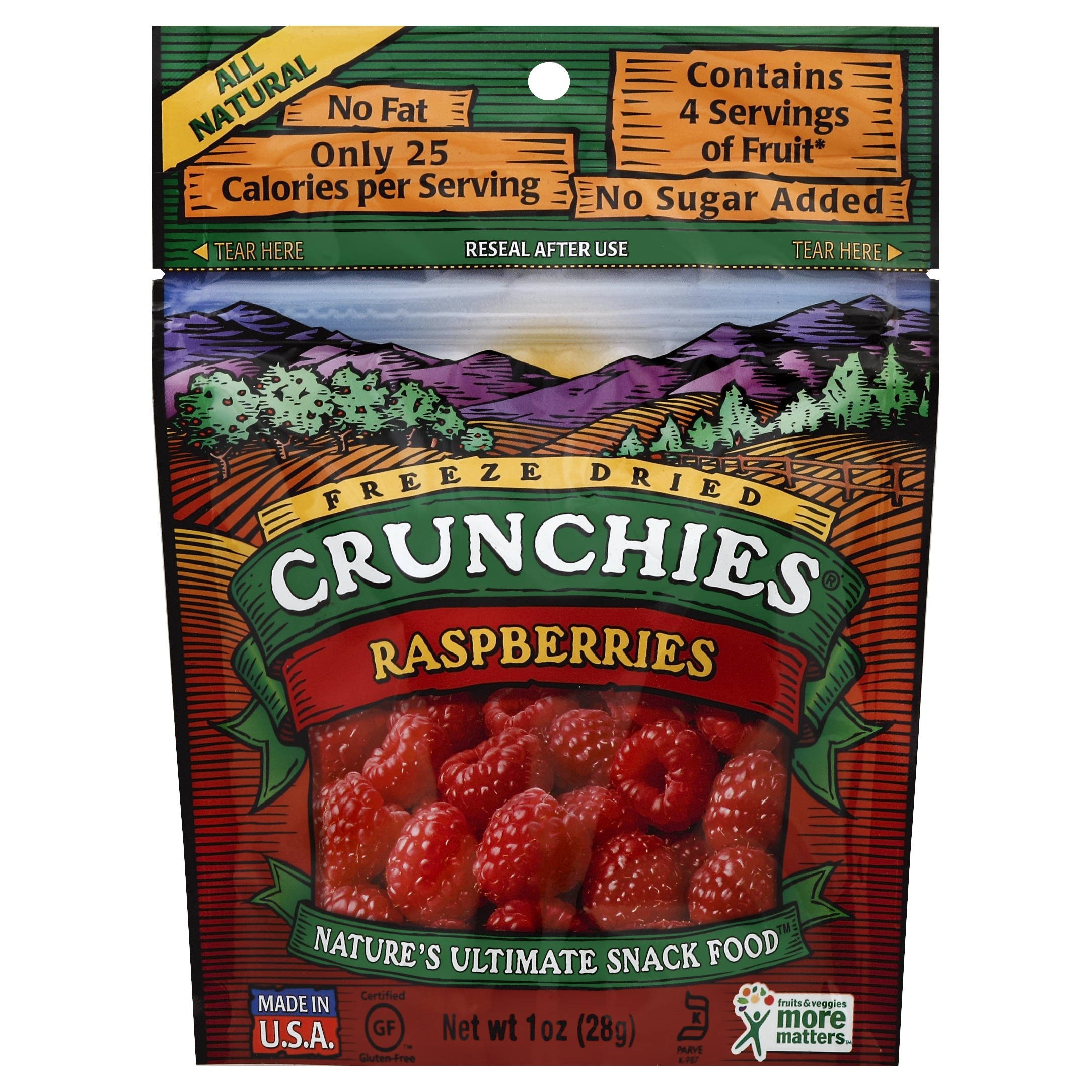 Crunchies Raspberries 1 Oz