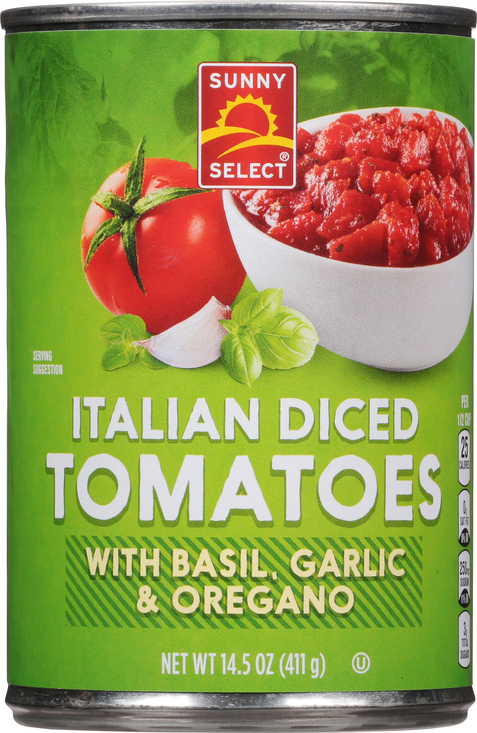 Tomatoes, Italian Diced, with Basil, Garlic & Oregano