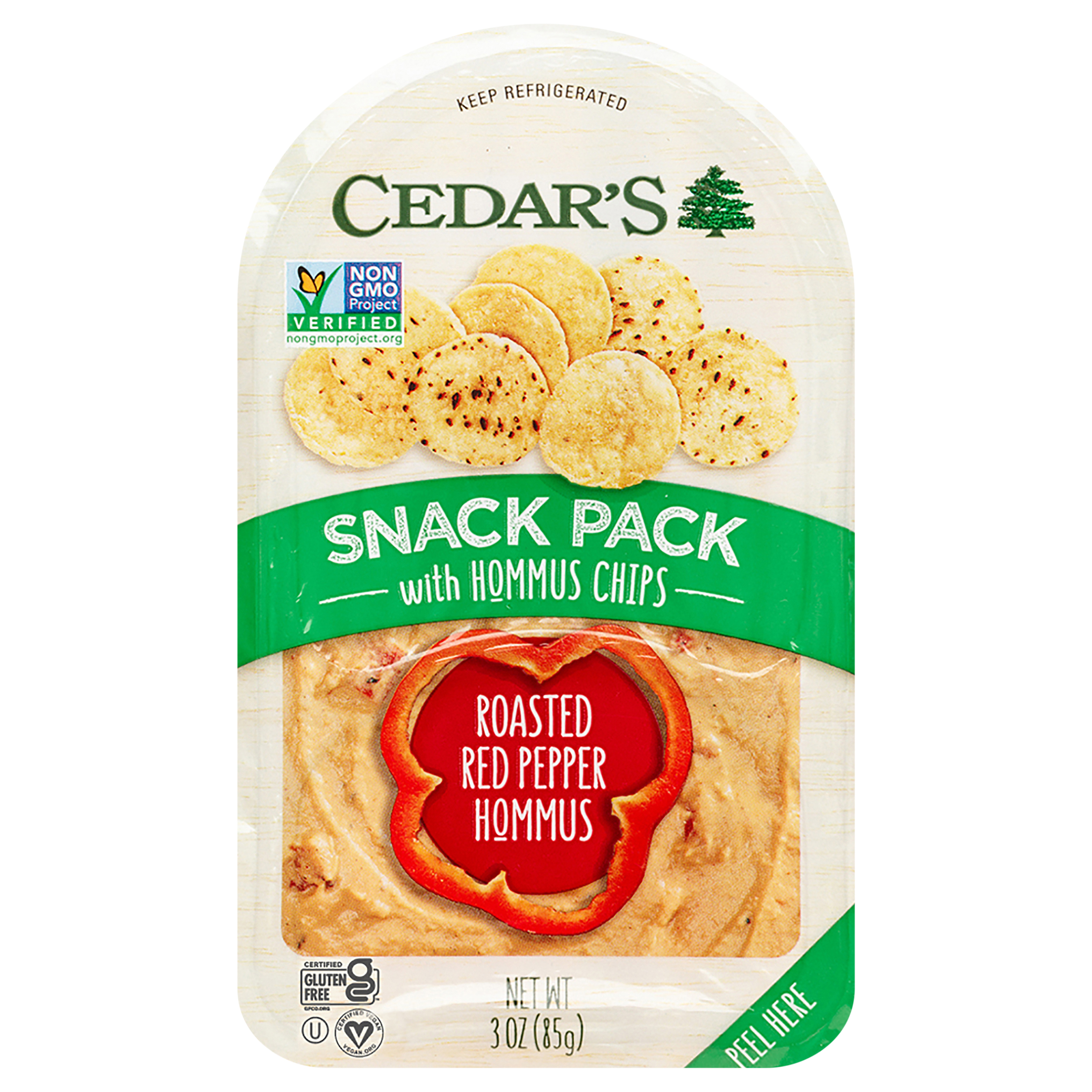 Snack Pack, Roasted Red Pepper Hommus
