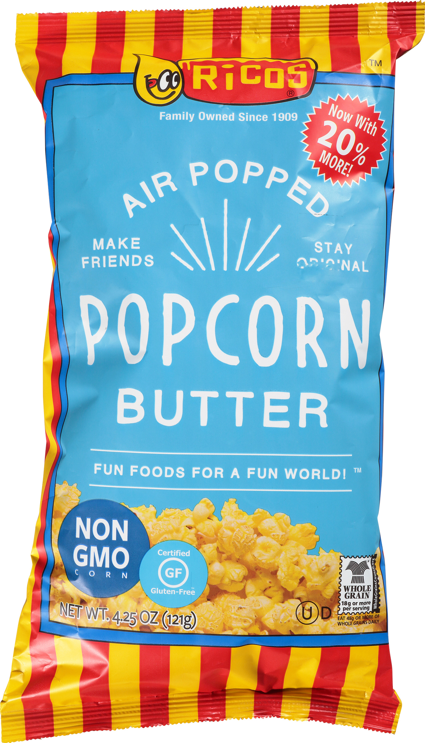 Popcorn, Butter, Air Popped