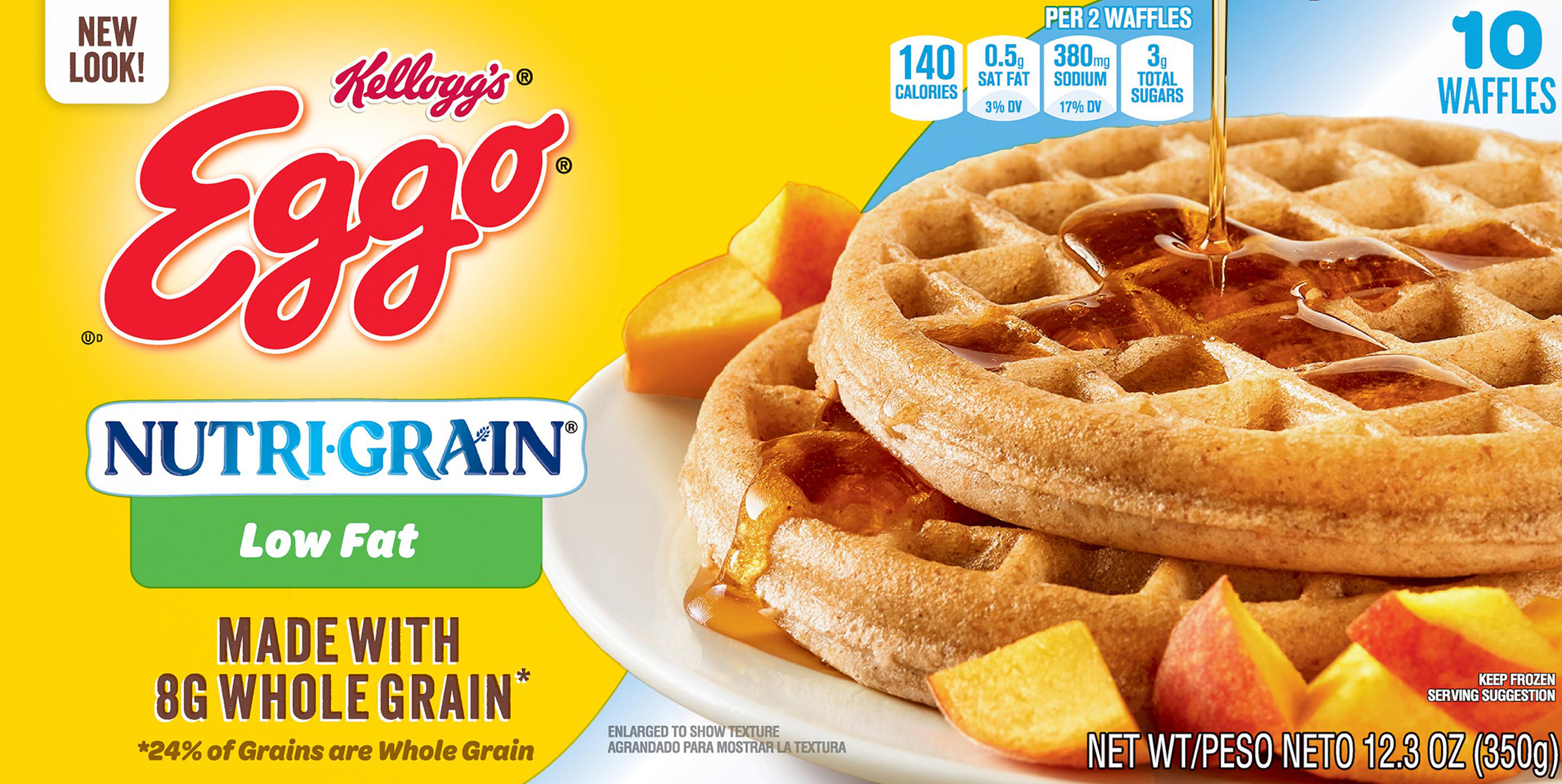 Calories in Waffle 1 waffle, round (8" dia) from USDA