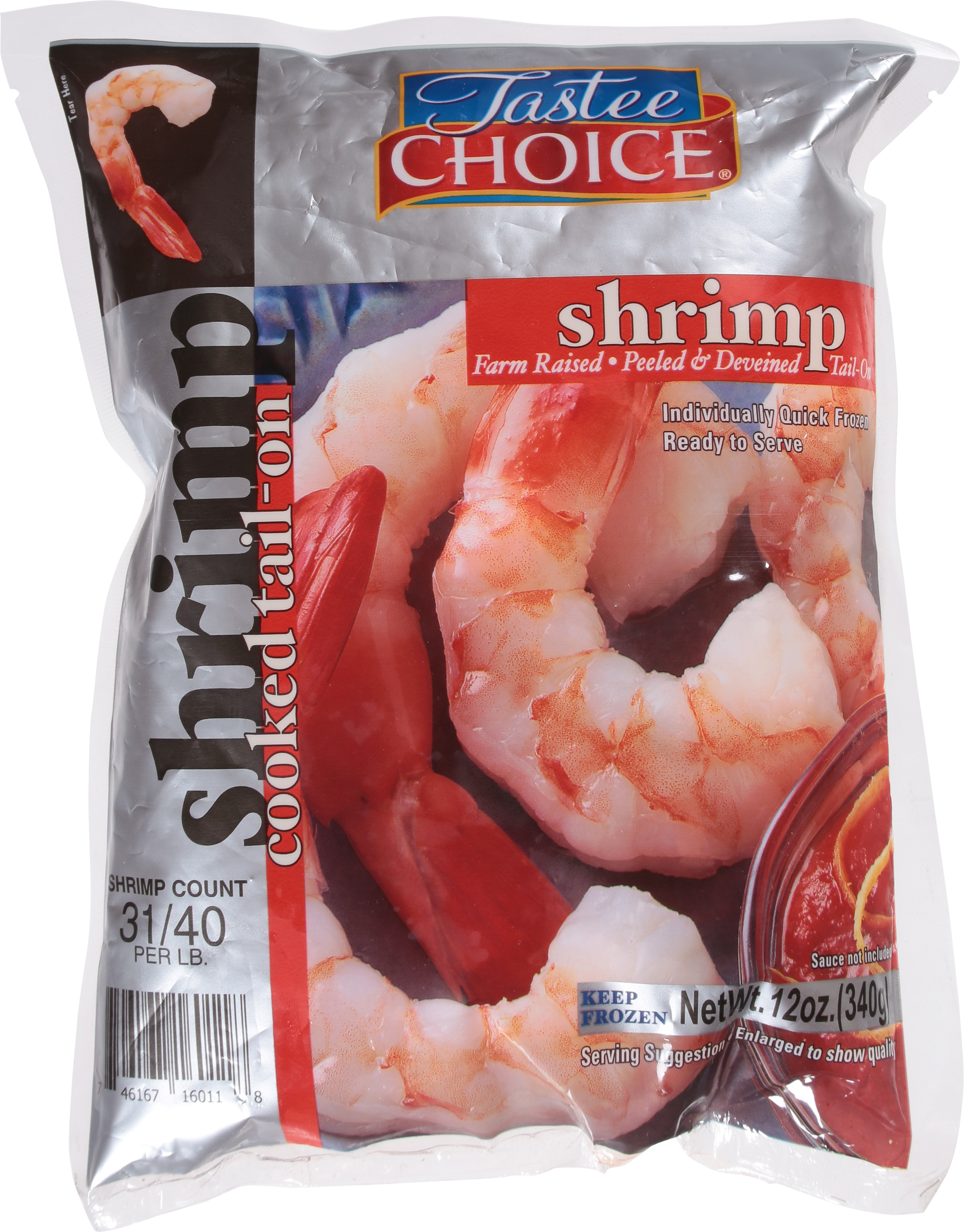 Shrimp, Cooked, Tail-On