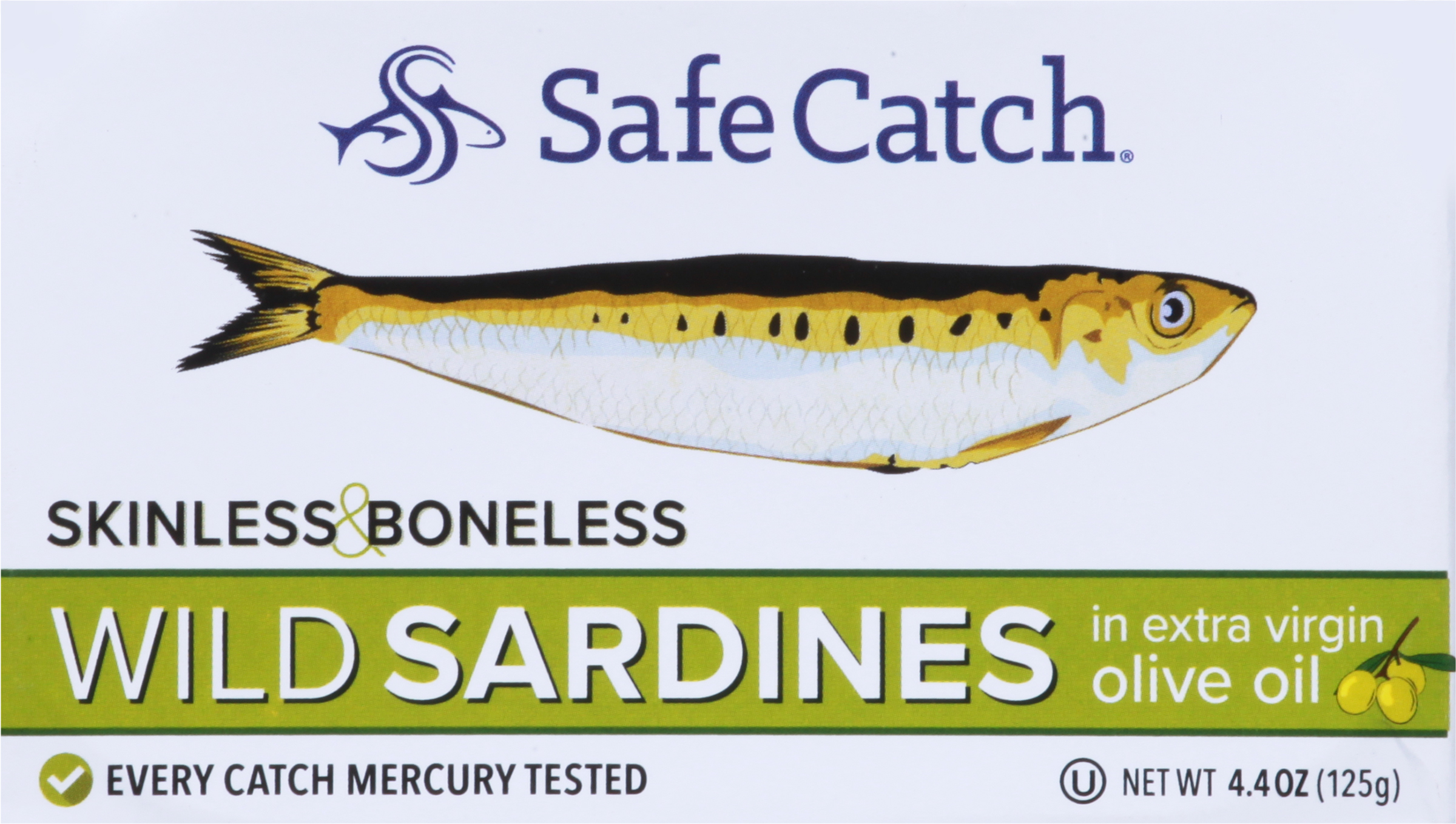 Wild Sardines, in Extra Virgin Olive Oil, Skinless & Boneless