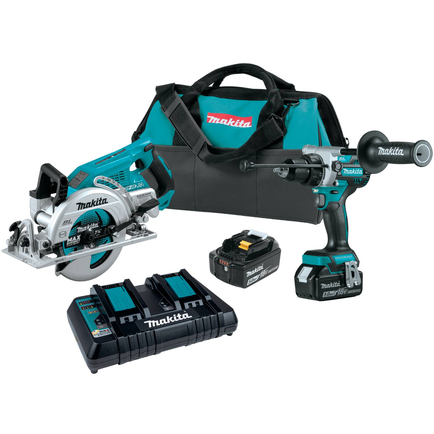 Makita 18v lxt 2 piece brushless combo kit sale