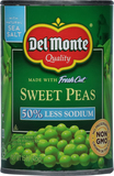 Sweet Peas, 50% Less Sodium image
