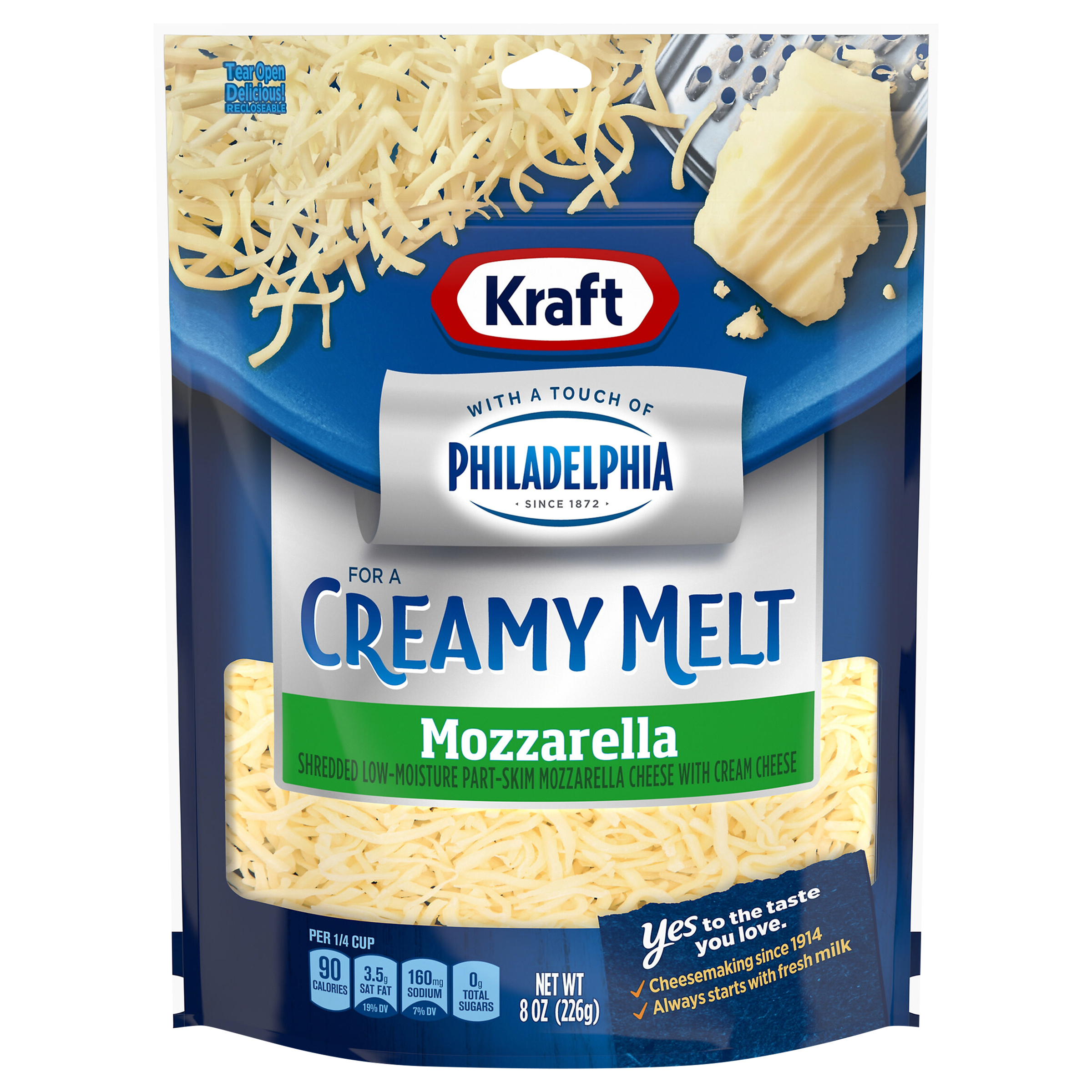 Cheese, Mozzarella, Creamy Melt