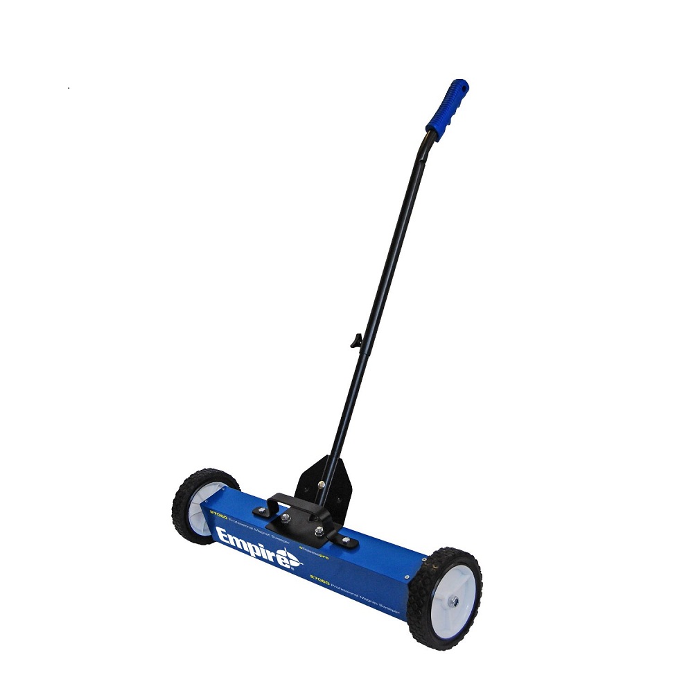 Multi-Surface Magnetic Broom - Handheld Sweeper Magnet with Wheels