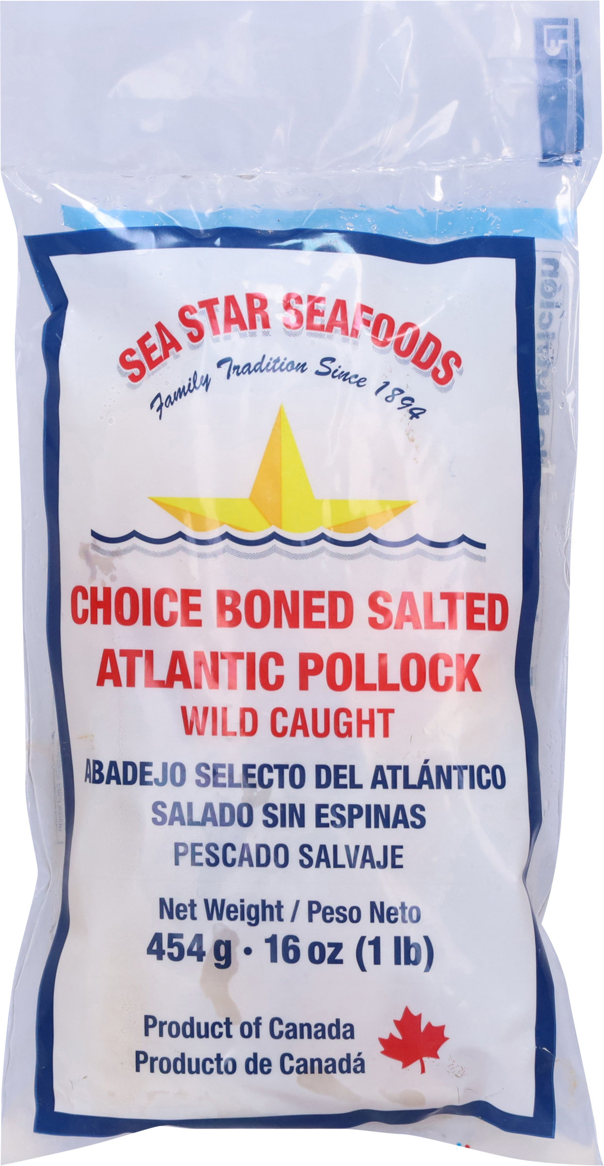 Atlantic Pollock, Choice Boned Salted