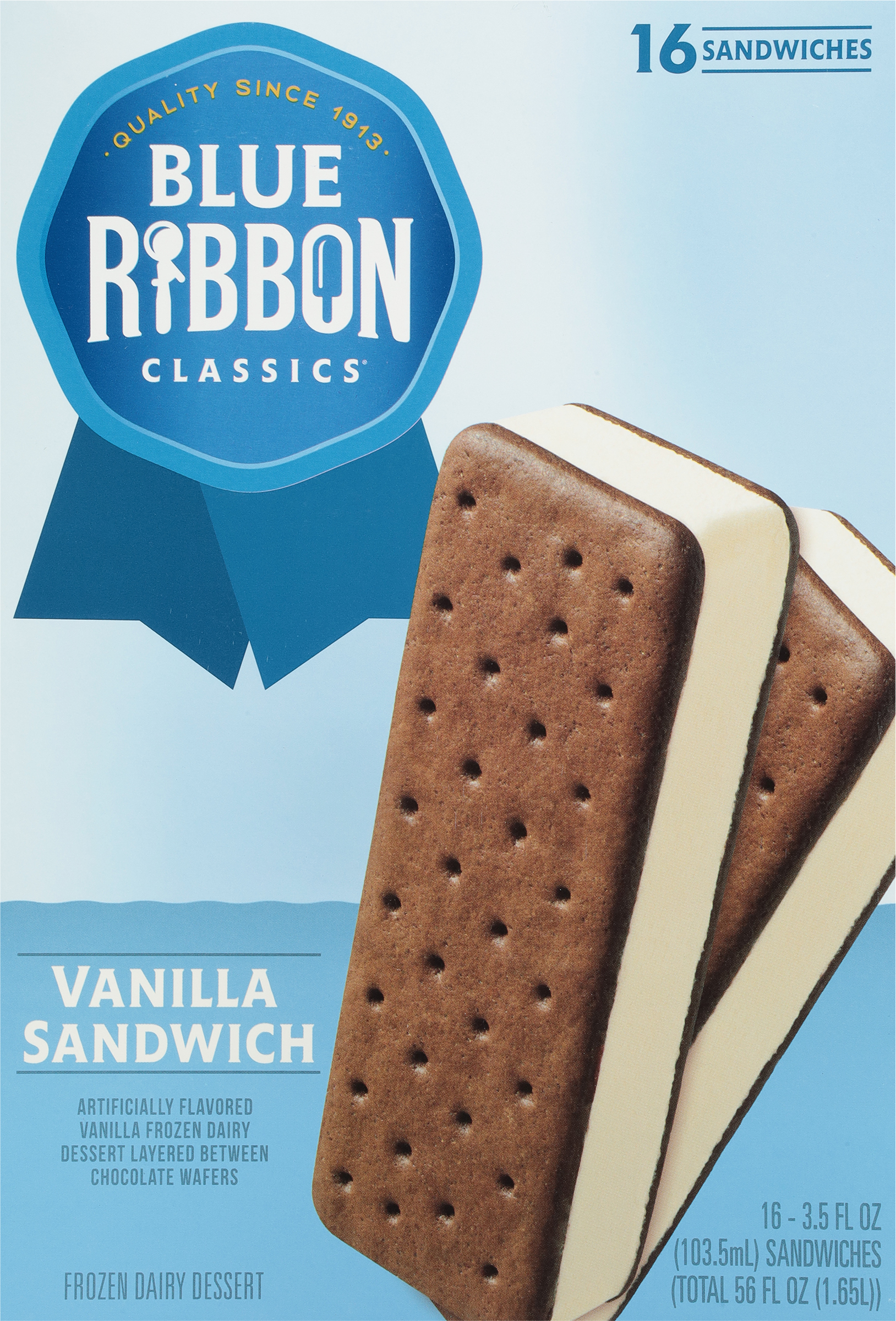 Frozen Dairy Dessert, Vanilla Sandwich
