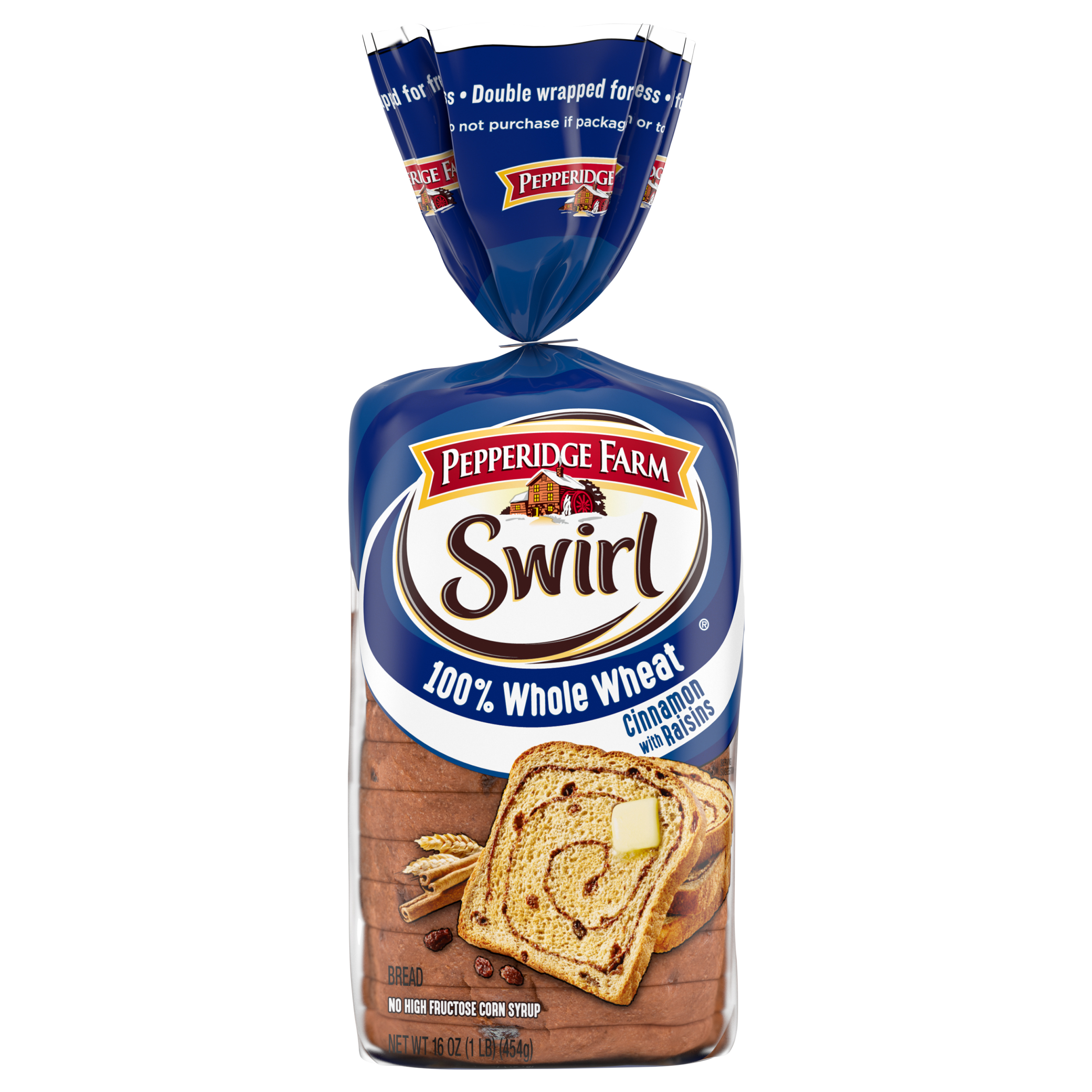 Bread, Cinnamon with Raisins, 100% Whole Wheat