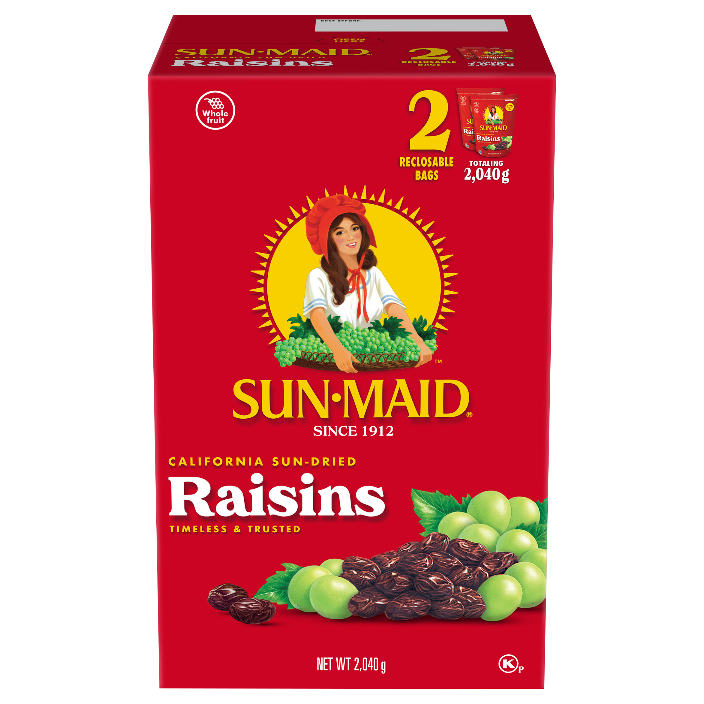 Sun-maid California Sun-dried Raisins 2 Ea