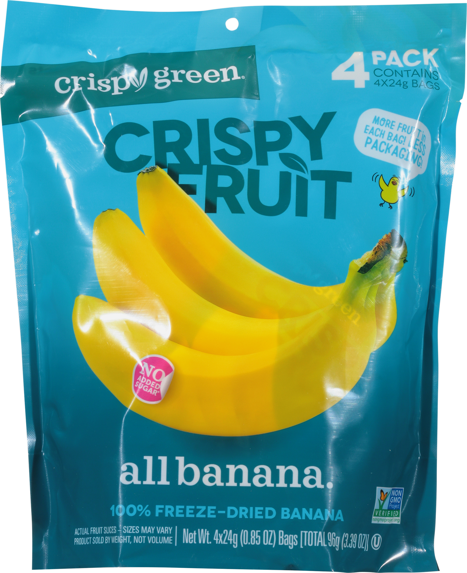 Crispy Fruit, All Banana, 4 Pack
