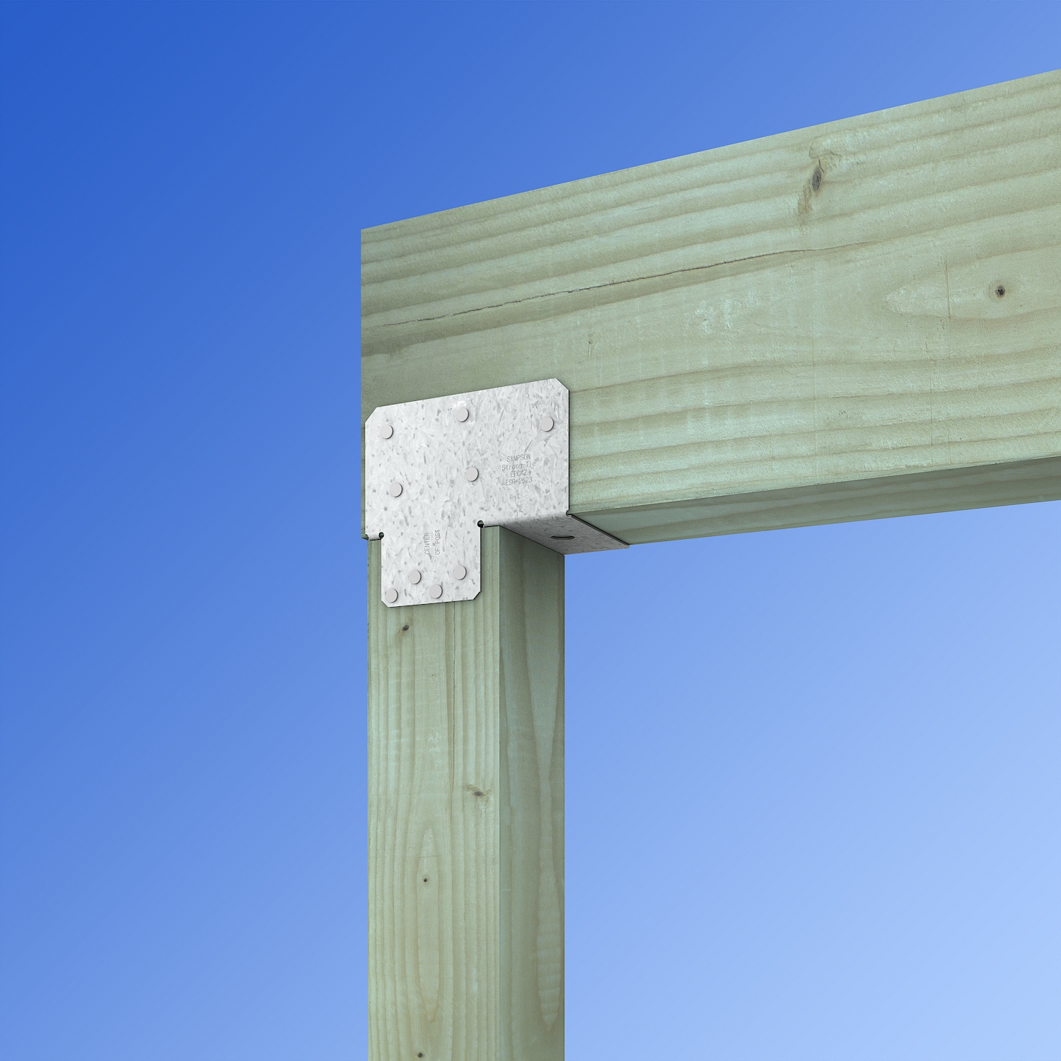 Simpson StrongTie EPC4Z POST CAP White Cap