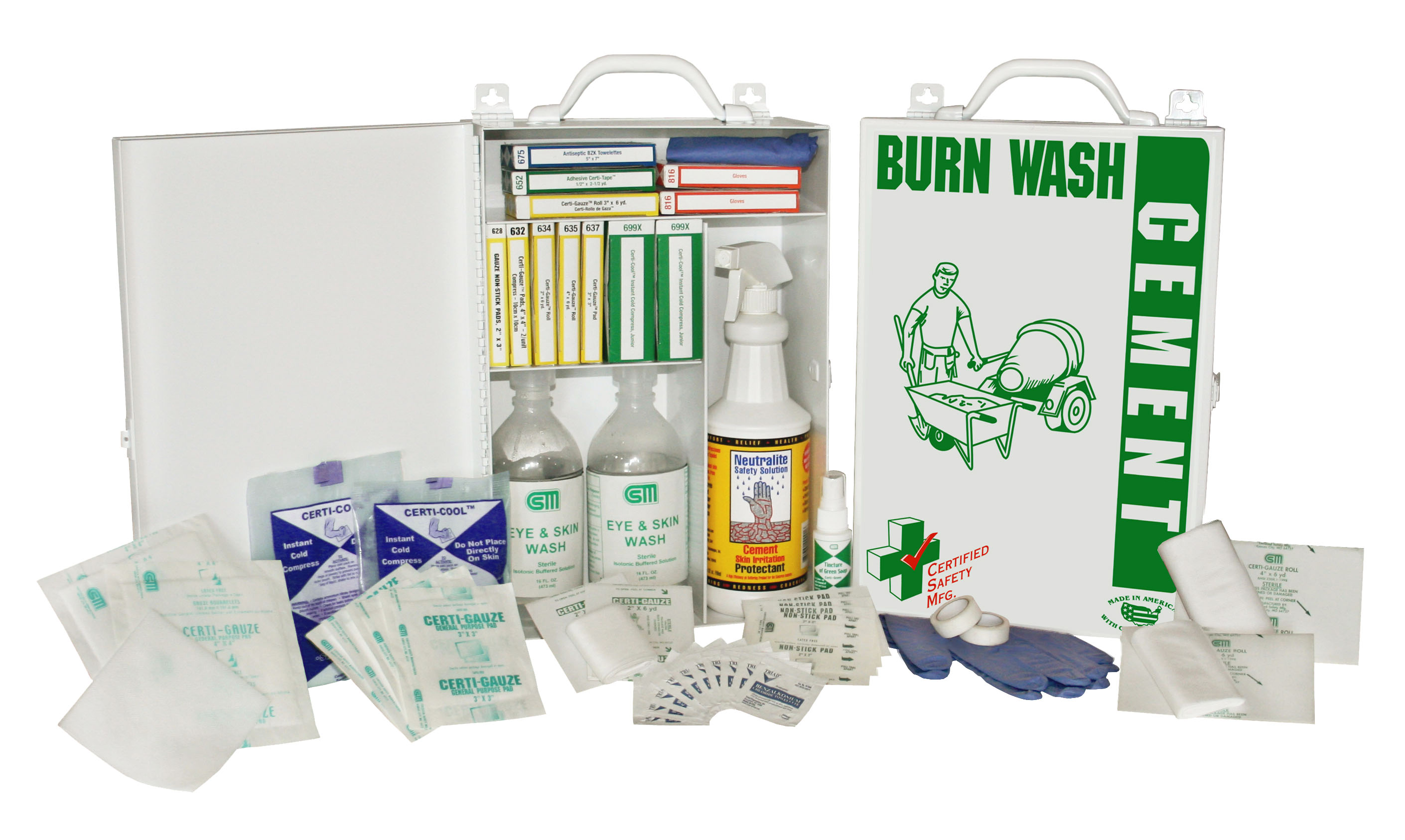 75 Person Metal Cement Burn White Cap