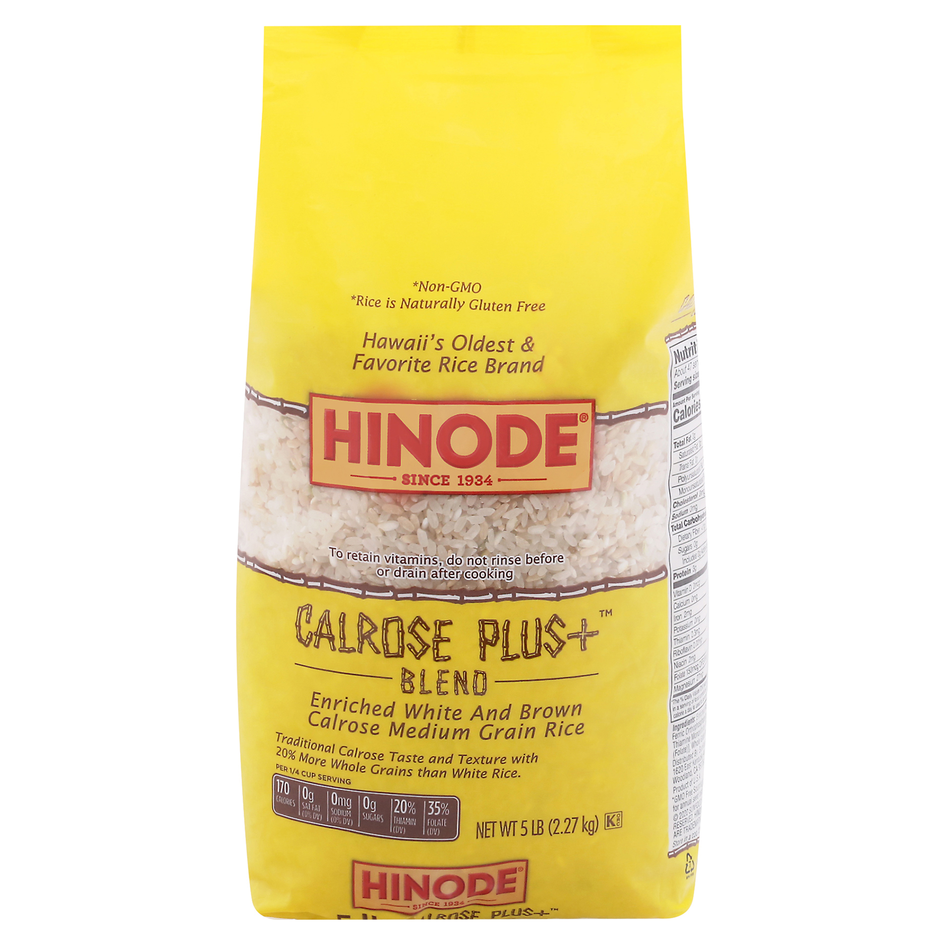 Hinode Calrose Plus+ Blend Rice 5 Lb