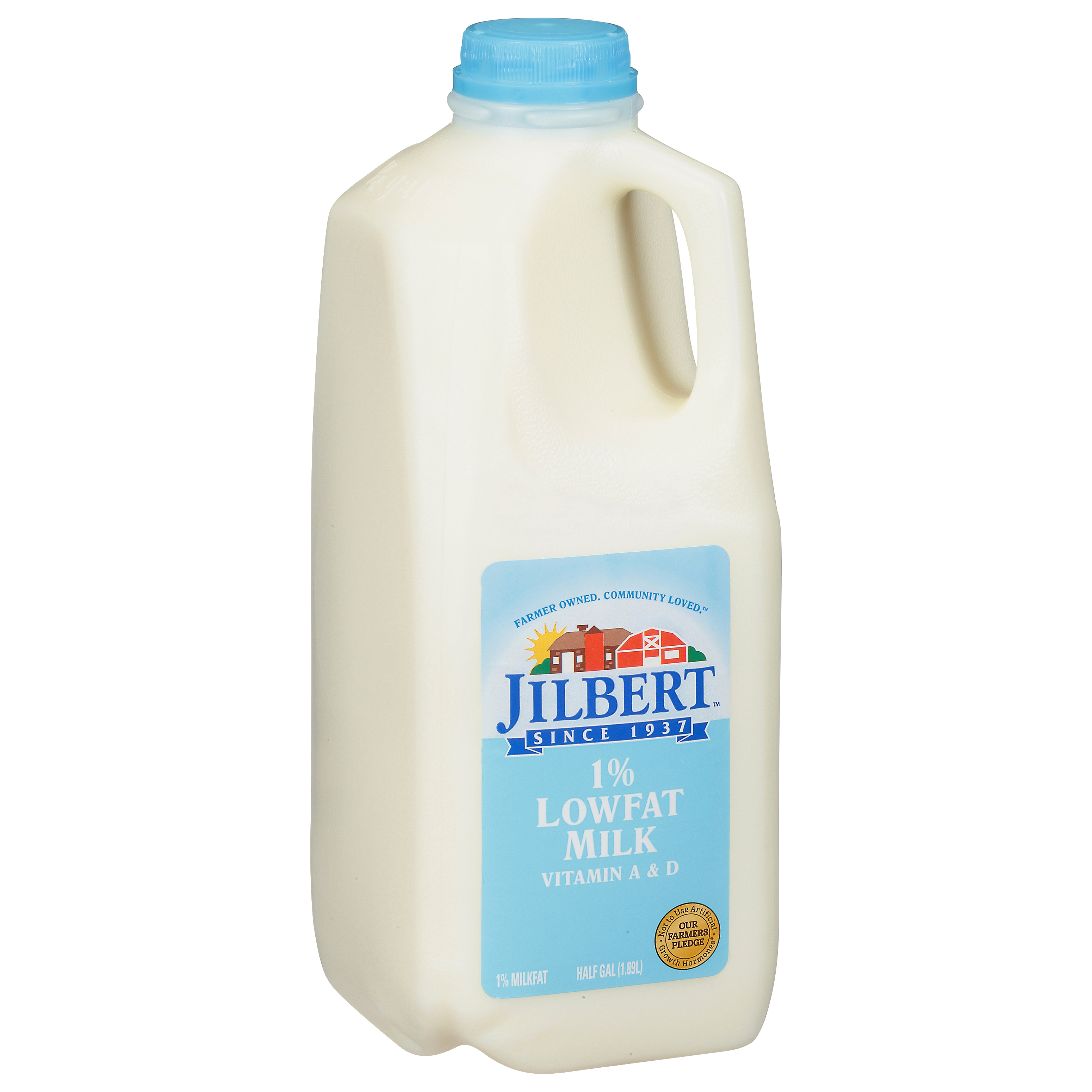 Jilbert 1% Lowfat Milk 0.5 Gl