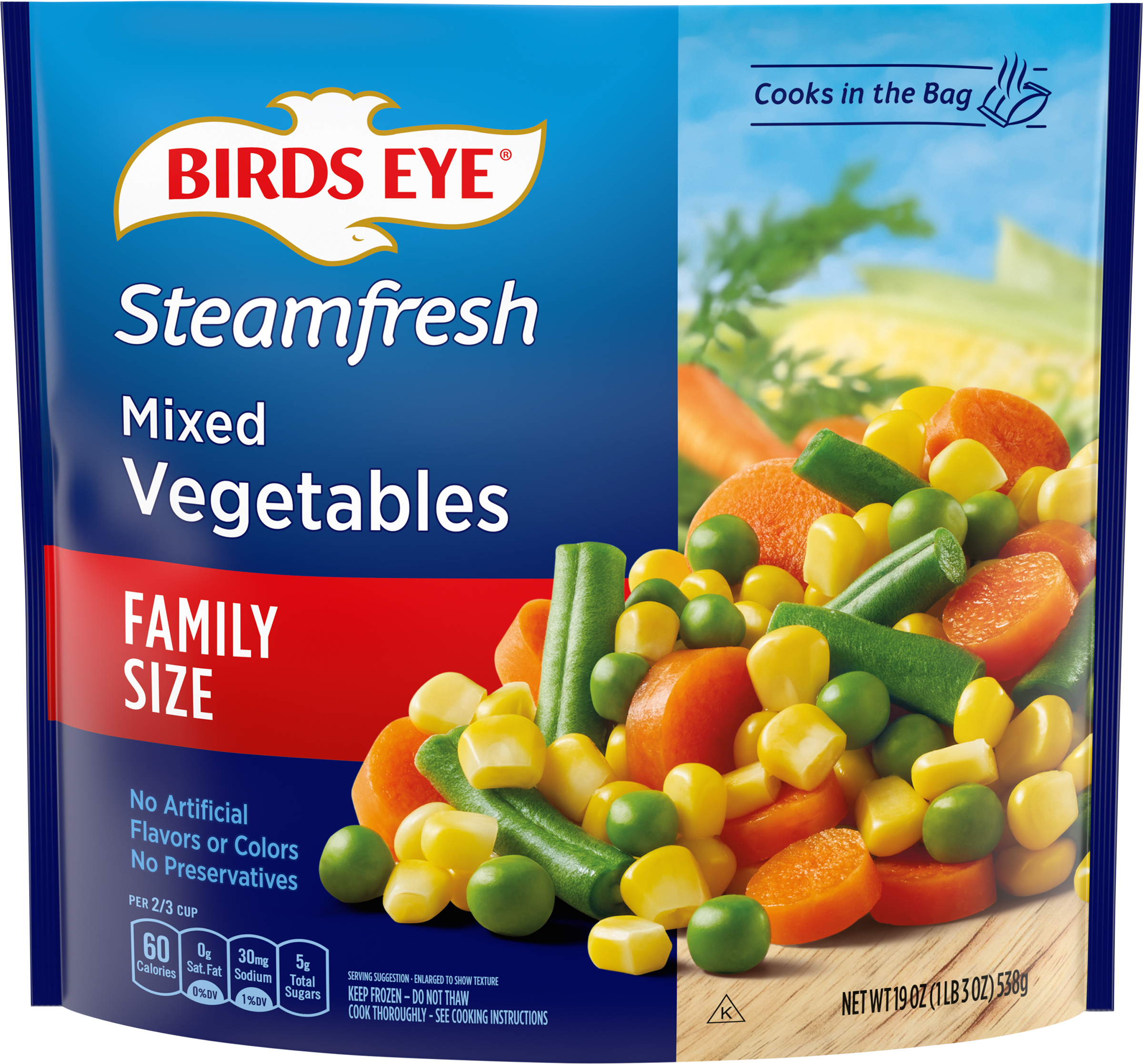 Mixed Vegetables, Family Size