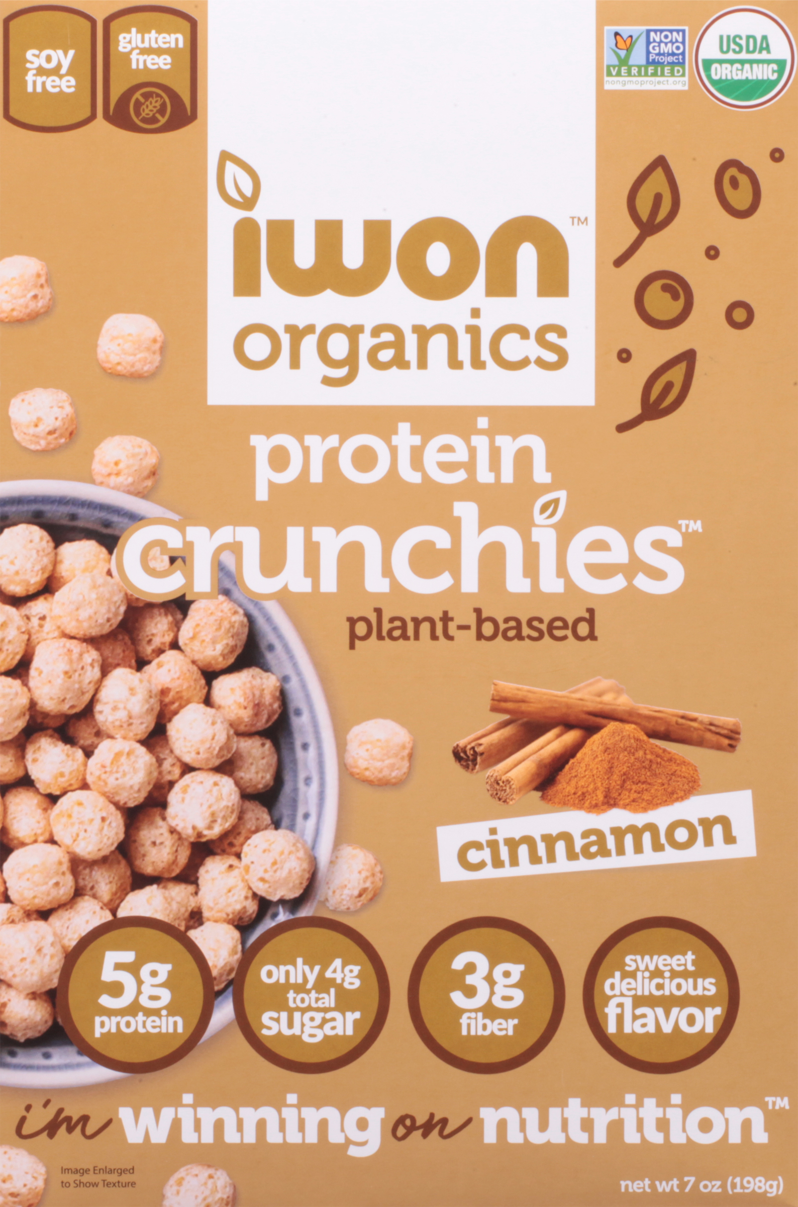 Protein Crunchies, Plant-Based, Cinnamon