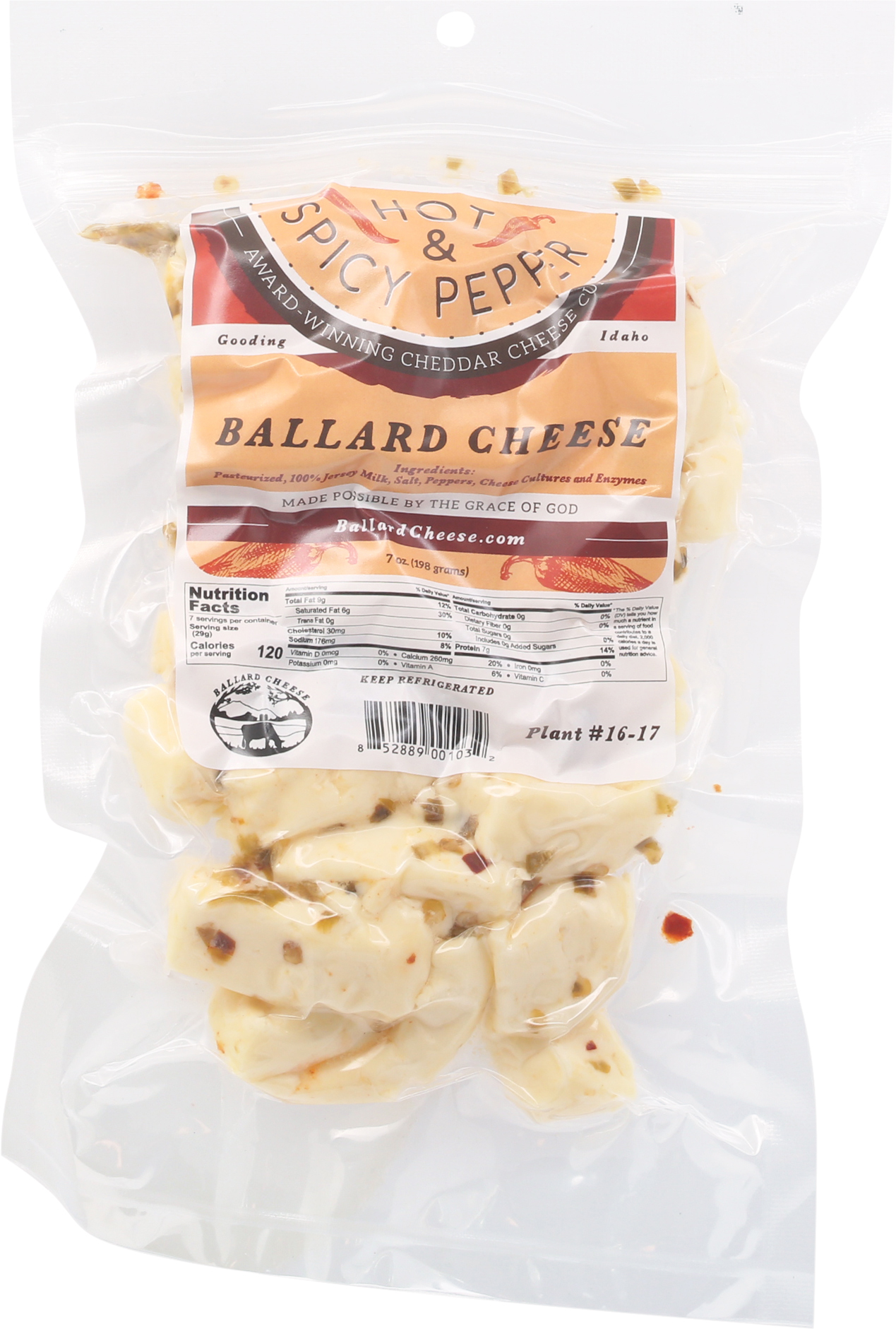 Cheddar Cheese Curds, Hot & Spicy Pepper