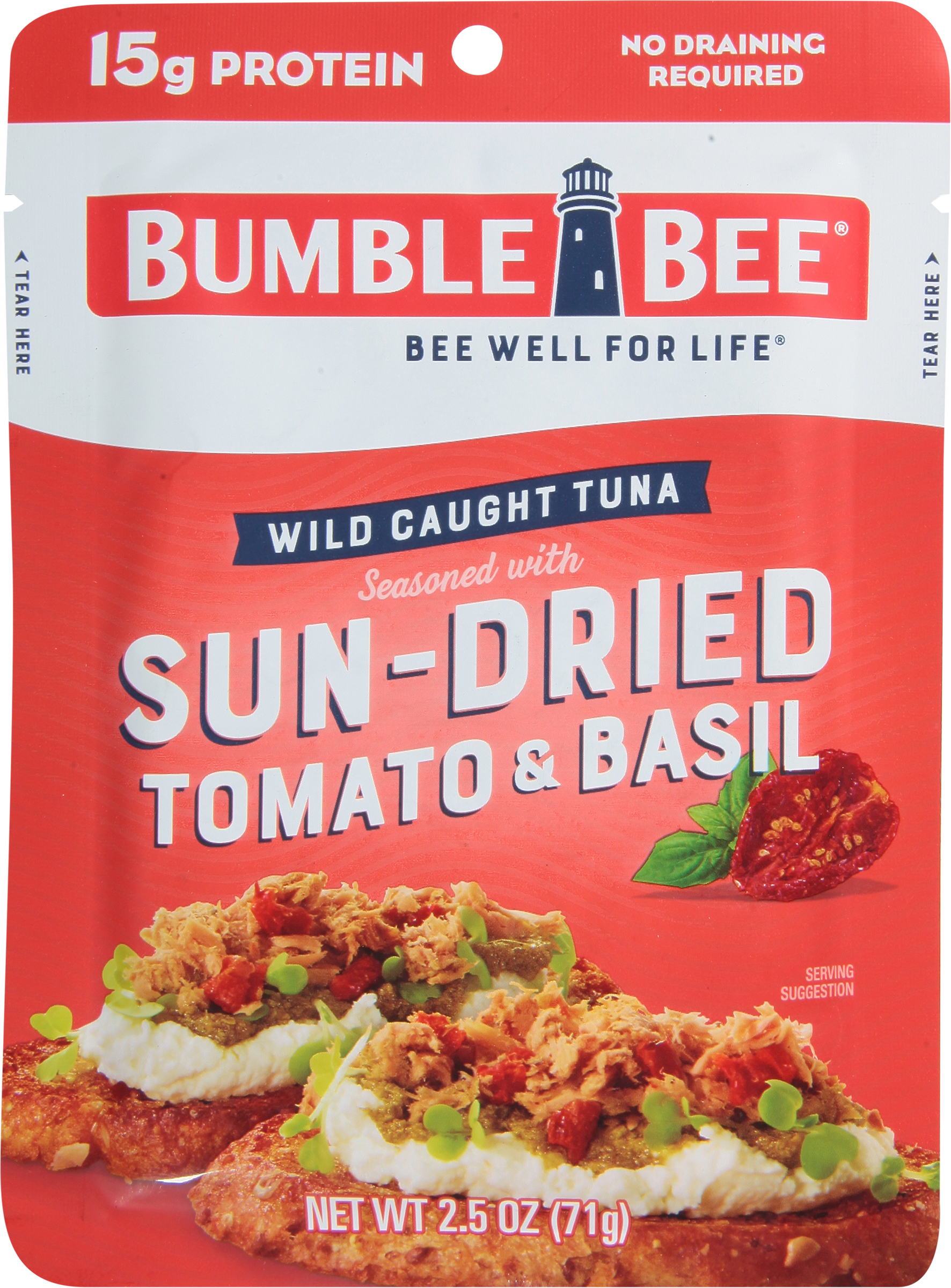 Tuna, Wild Caught, Sun-Dried Tomato & Basil
