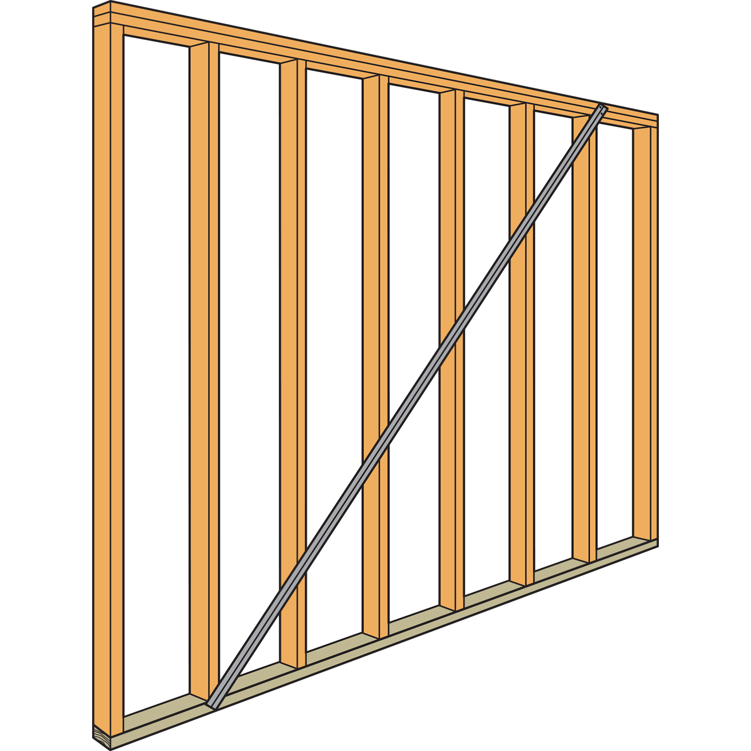 Simpson Strong-Tie RCWB 11 20-Gauge Galvanized Steel Wall Bracing ...