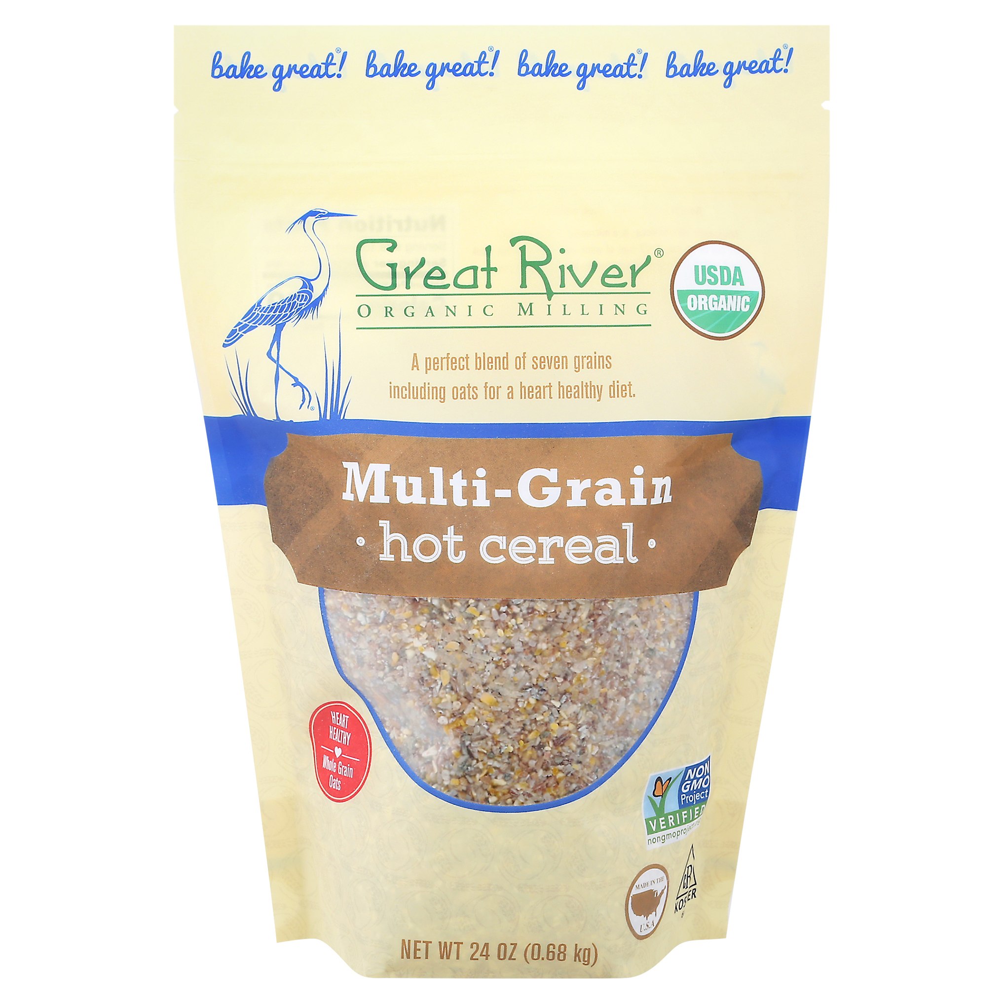 Great River Organic Milling Multi-grain Hot Cereal 24 Oz