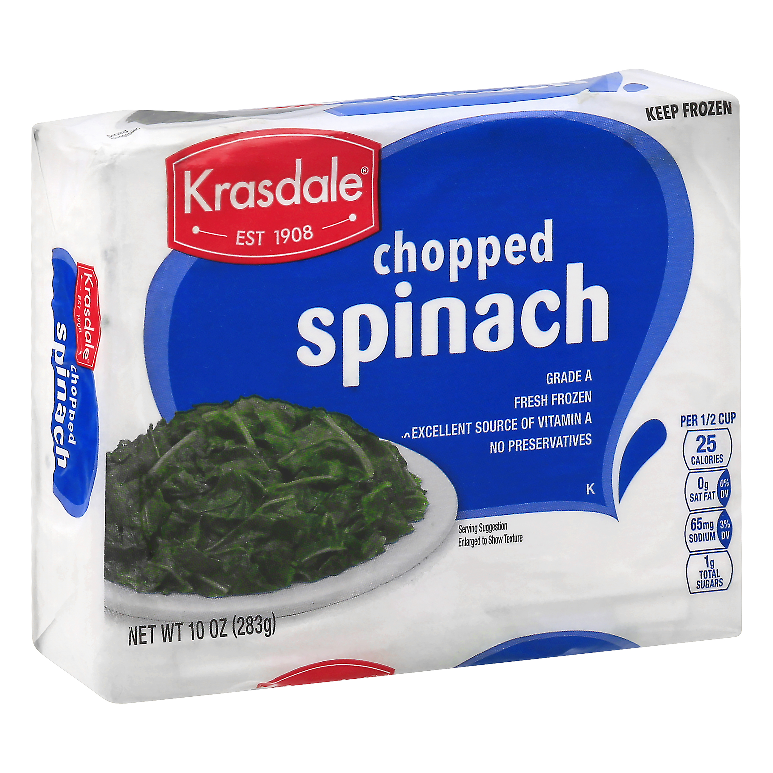 Krasdale Chopped Spinach 10 Oz