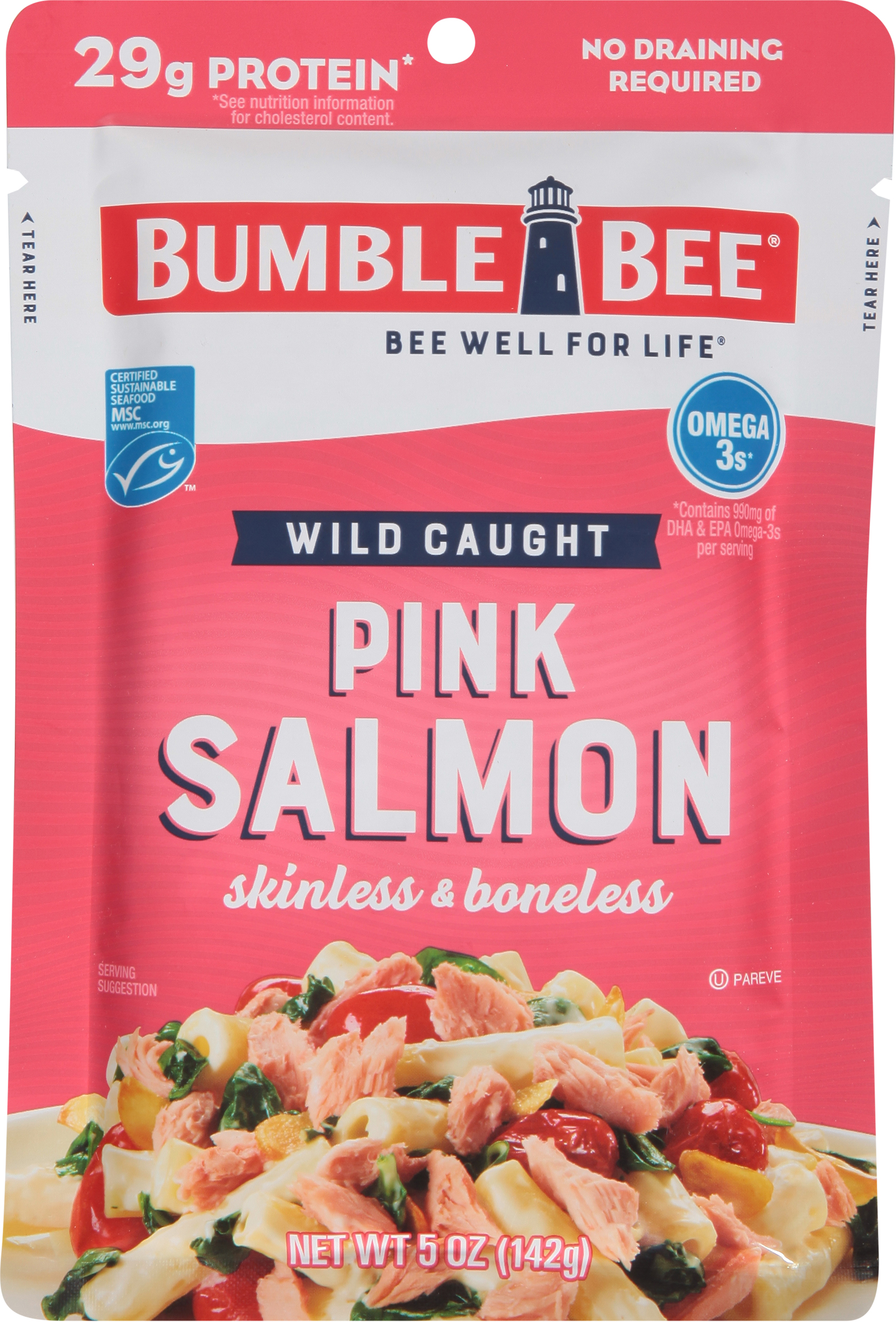 Pink Salmon, Wild Caught, Skinless & Boneless