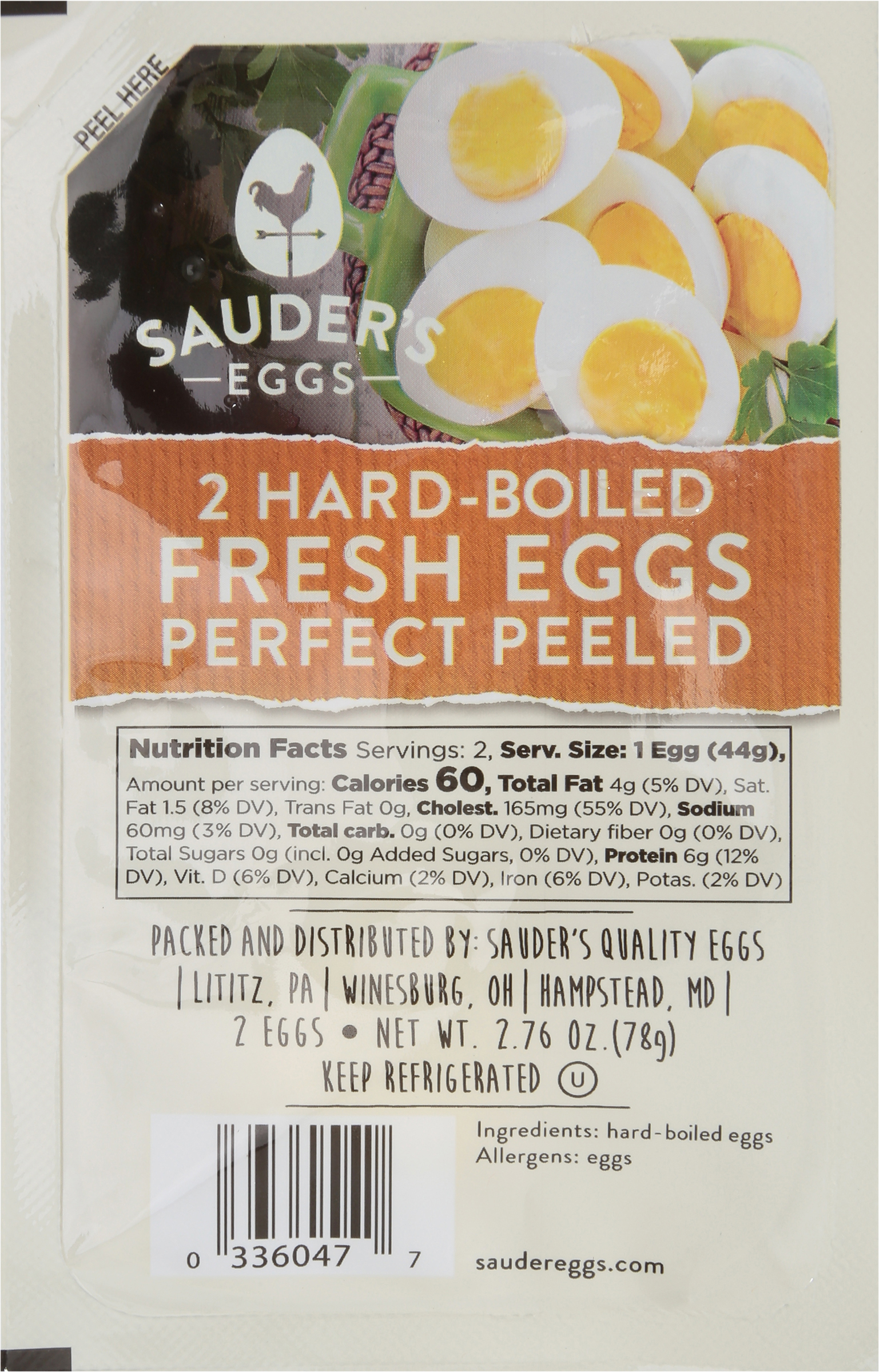 Fresh Eggs, Hard-Boiled, Perfect Peeled