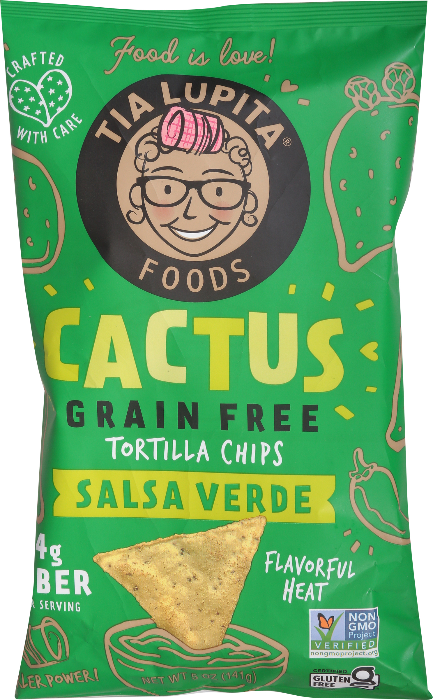 Tortilla Chips, Grain Free, Salsa Verde, Cactus
