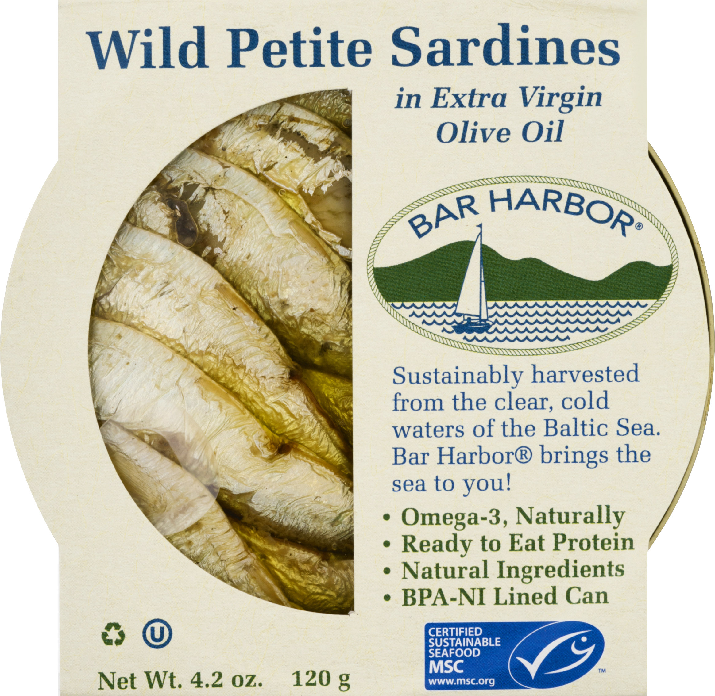 Sardines, Petite, Wild, in Extra Virgin Olive Oil