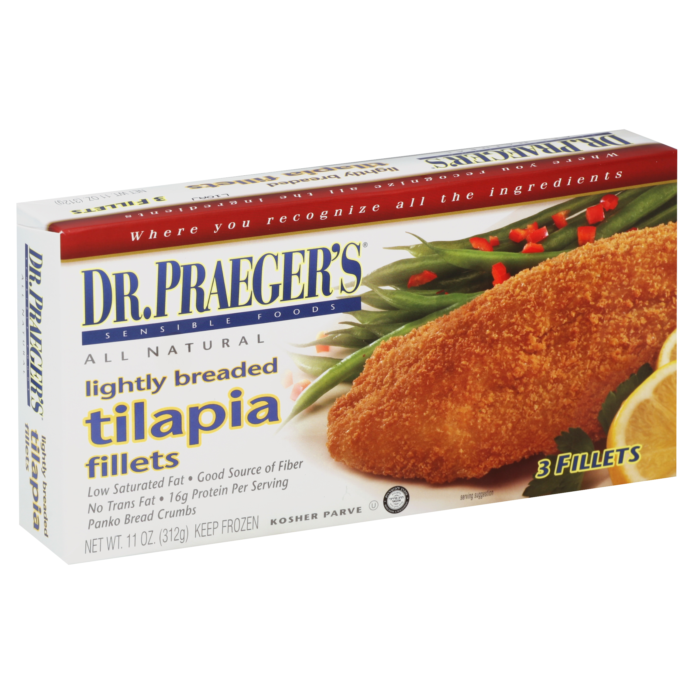 Dr. Praeger's Tilapia Fillets 11 Oz