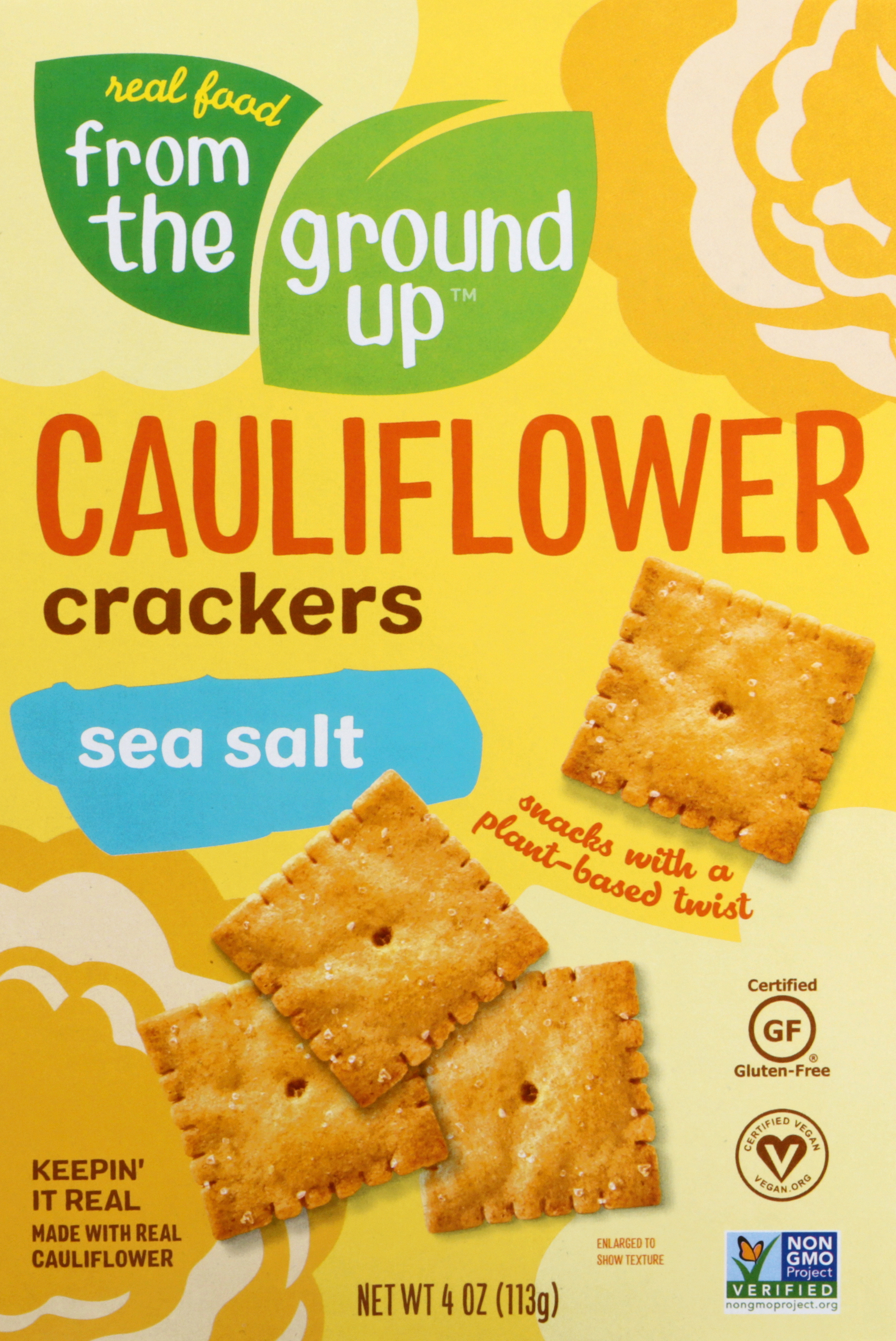 Cauliflower Crackers, Sea Salt